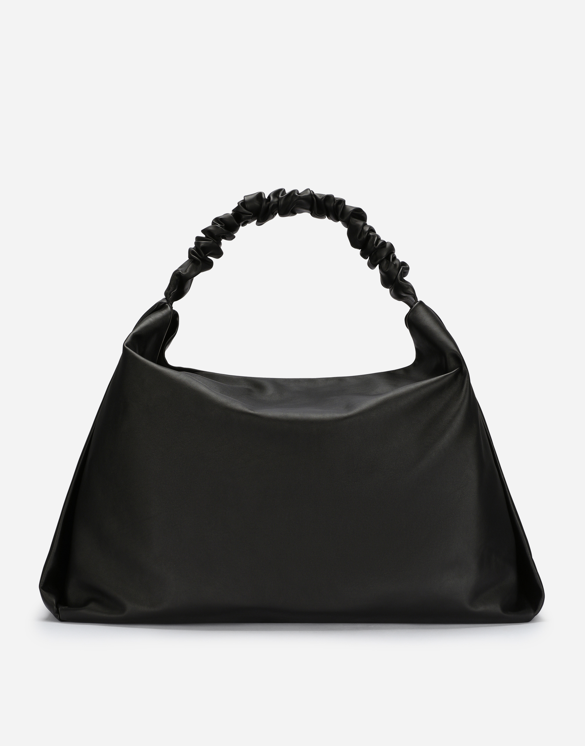 Soft nappa leather maxi-bag in Black