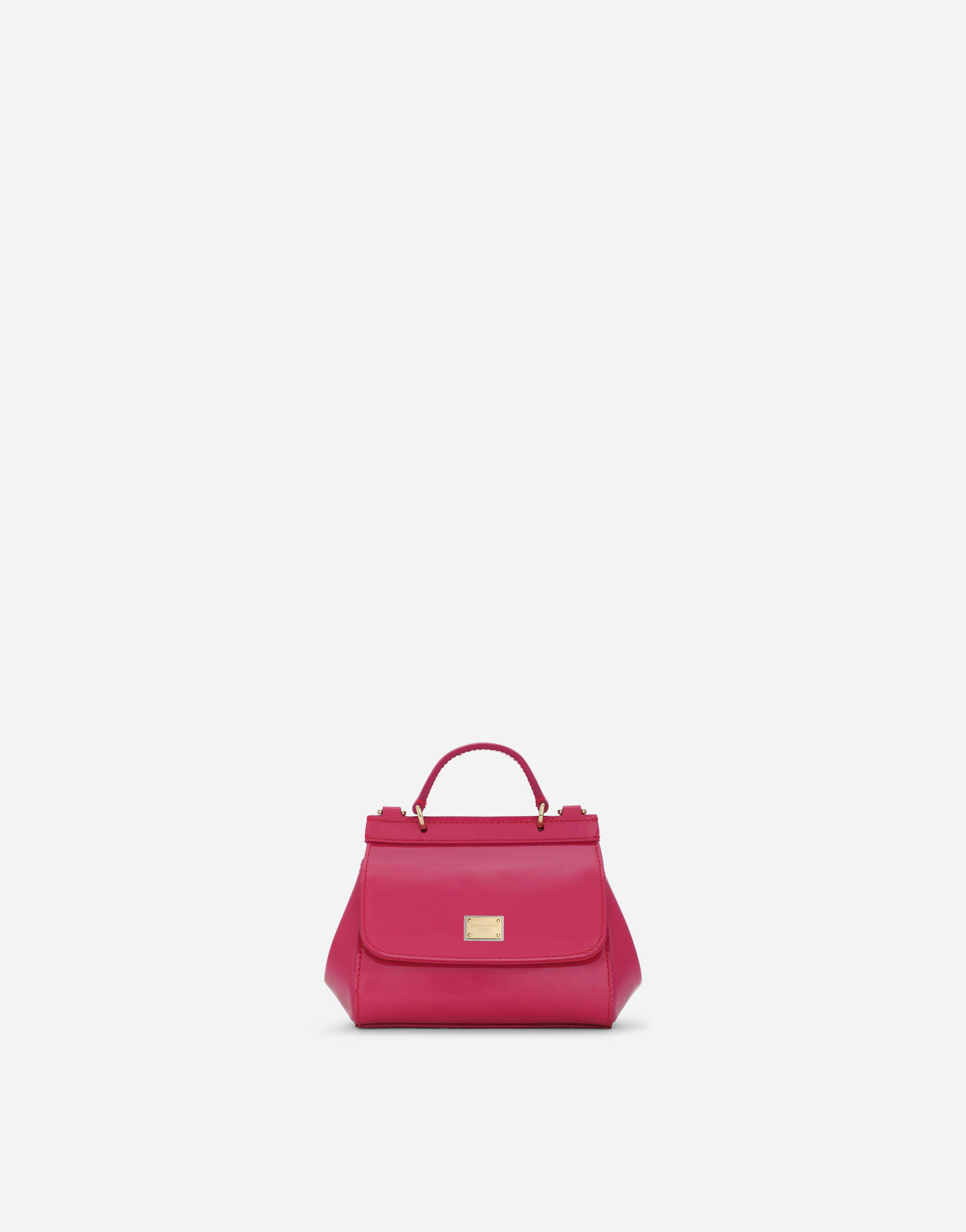 Patent leather mini Sicily bag in Pink