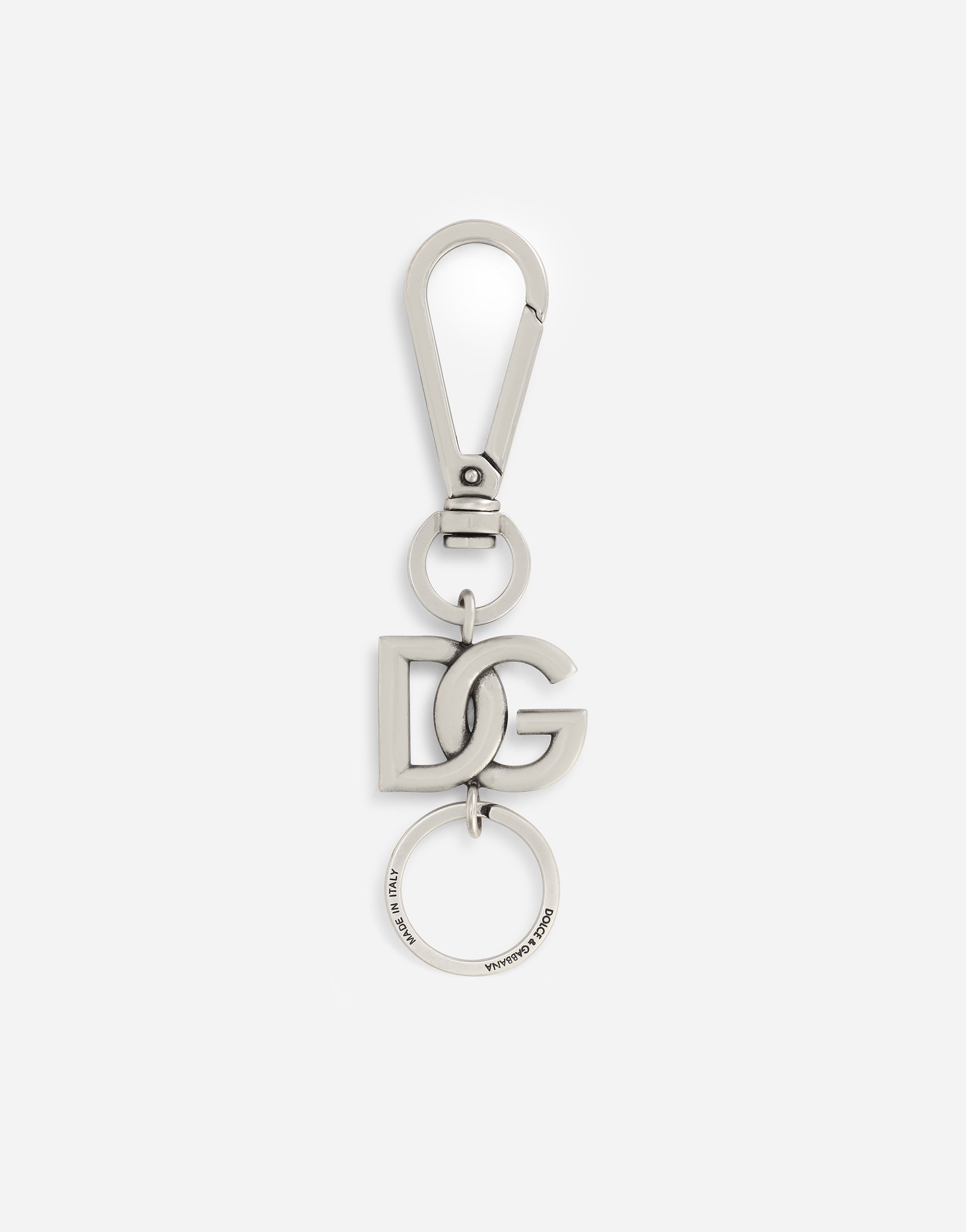 Metal keychain with DG logo in Multicolor