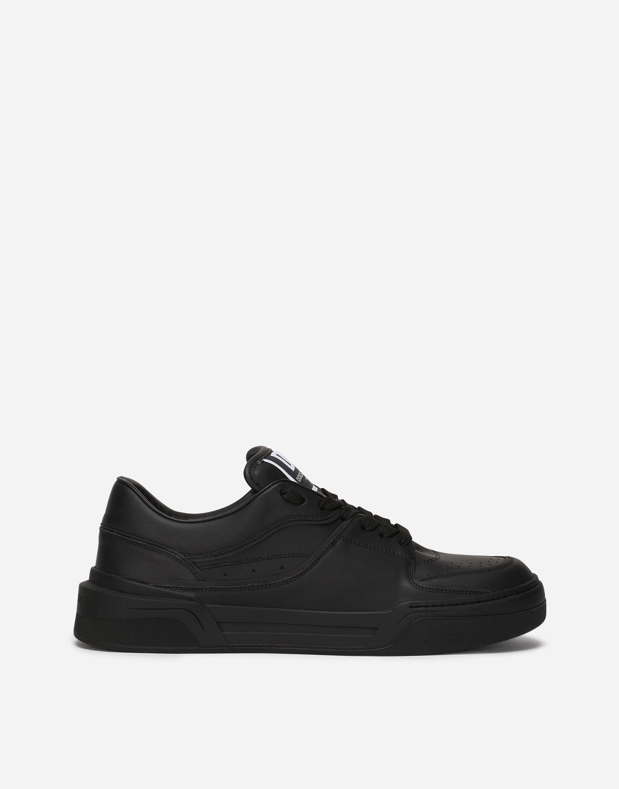 Calfskin nappa New Roma sneakers in Black