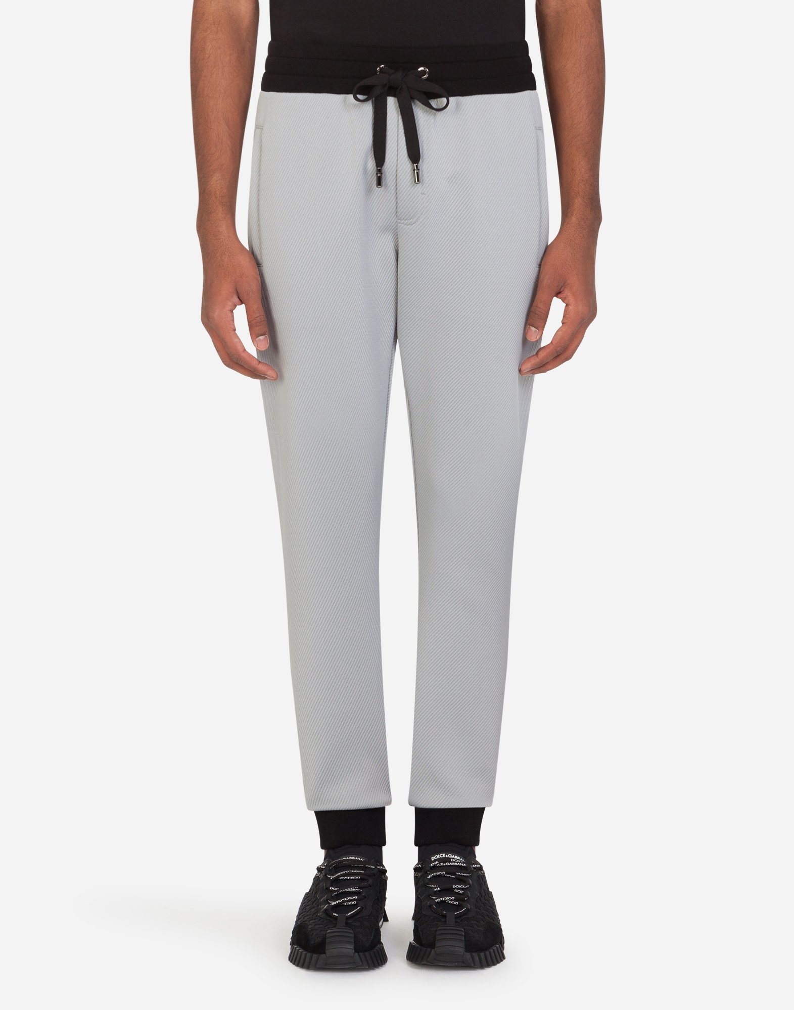 Jacquard jogging pants in Grey