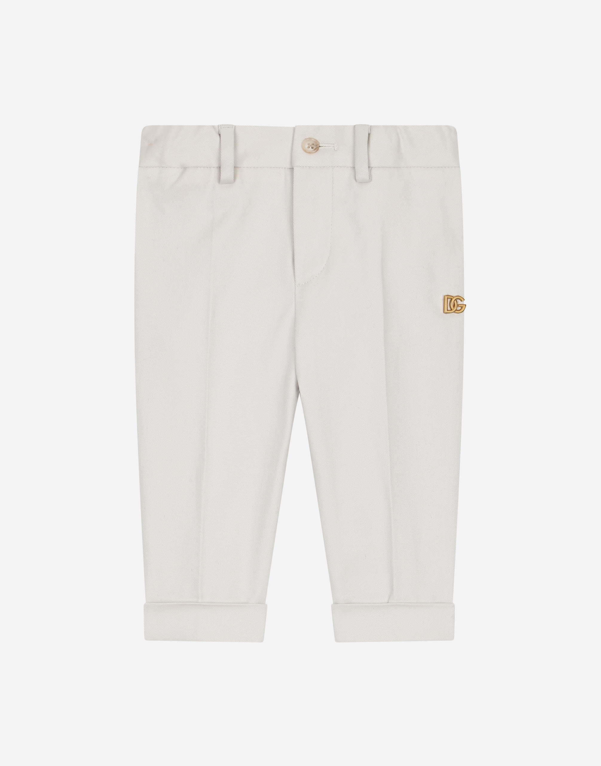 Drill pants with DG logo in Grey