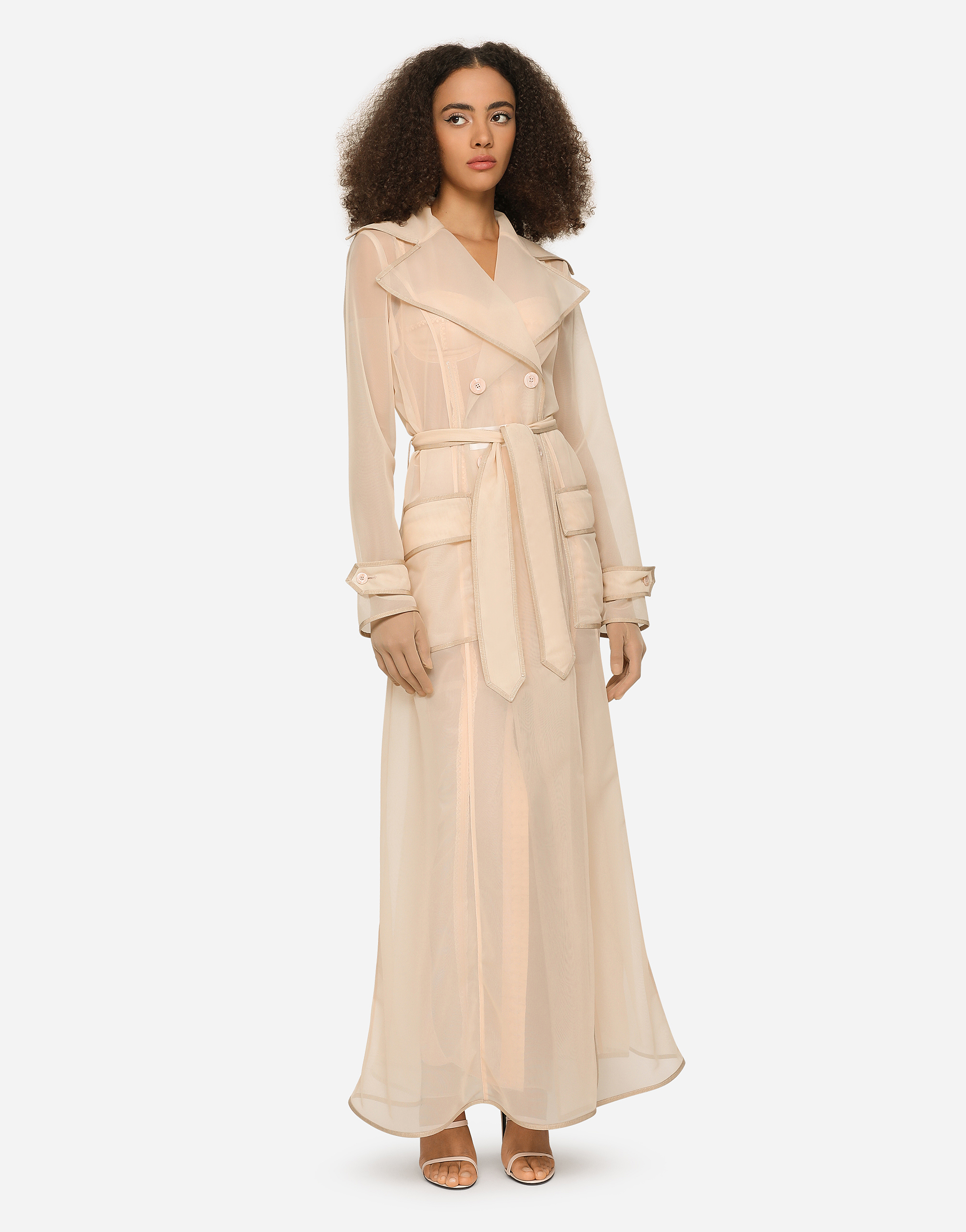 Shop Dolce & Gabbana Cappotto In Pale Pink