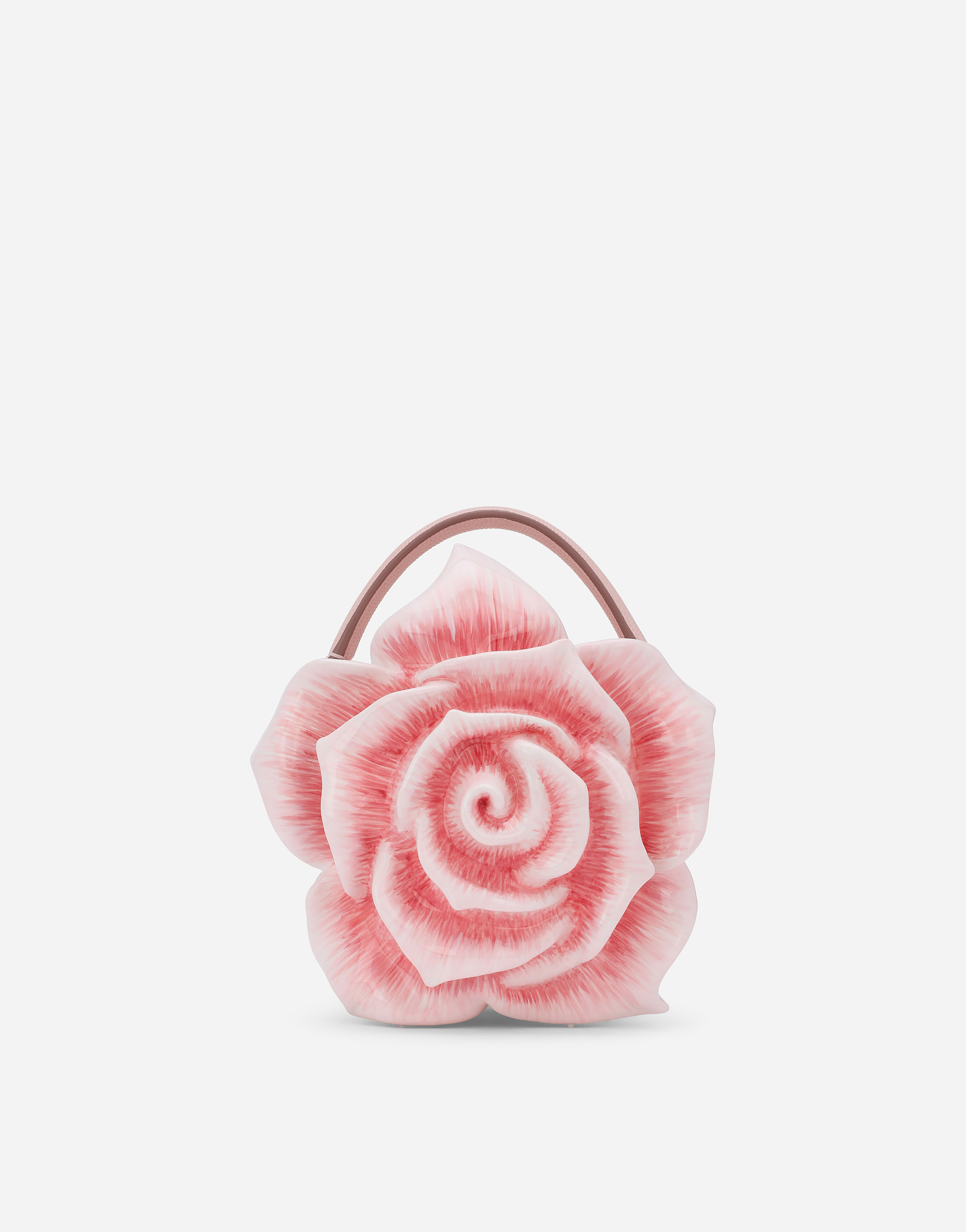 Resin rose-design Dolce Box bag in Multicolor