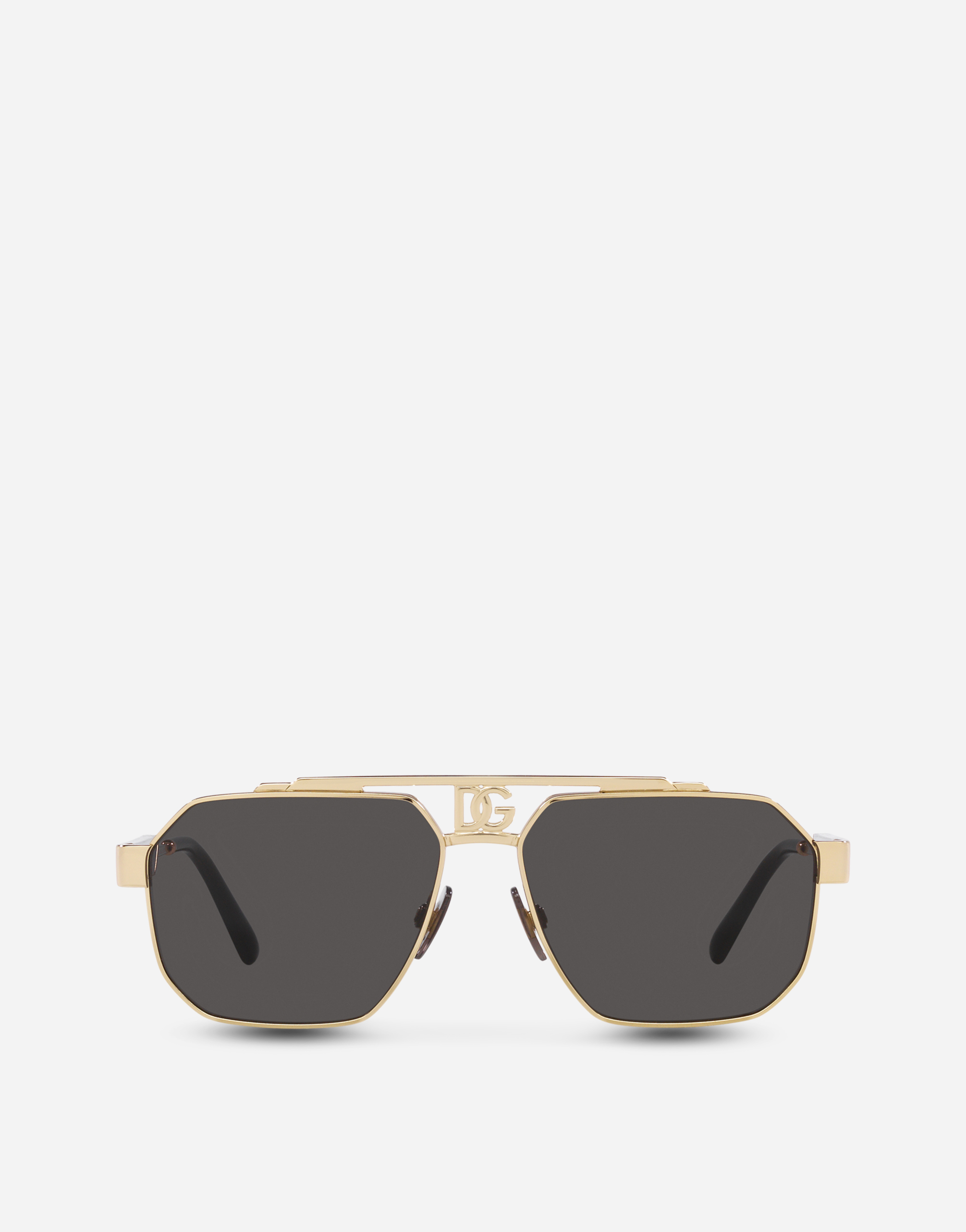 Dark Sicily Sunglasses in Gold