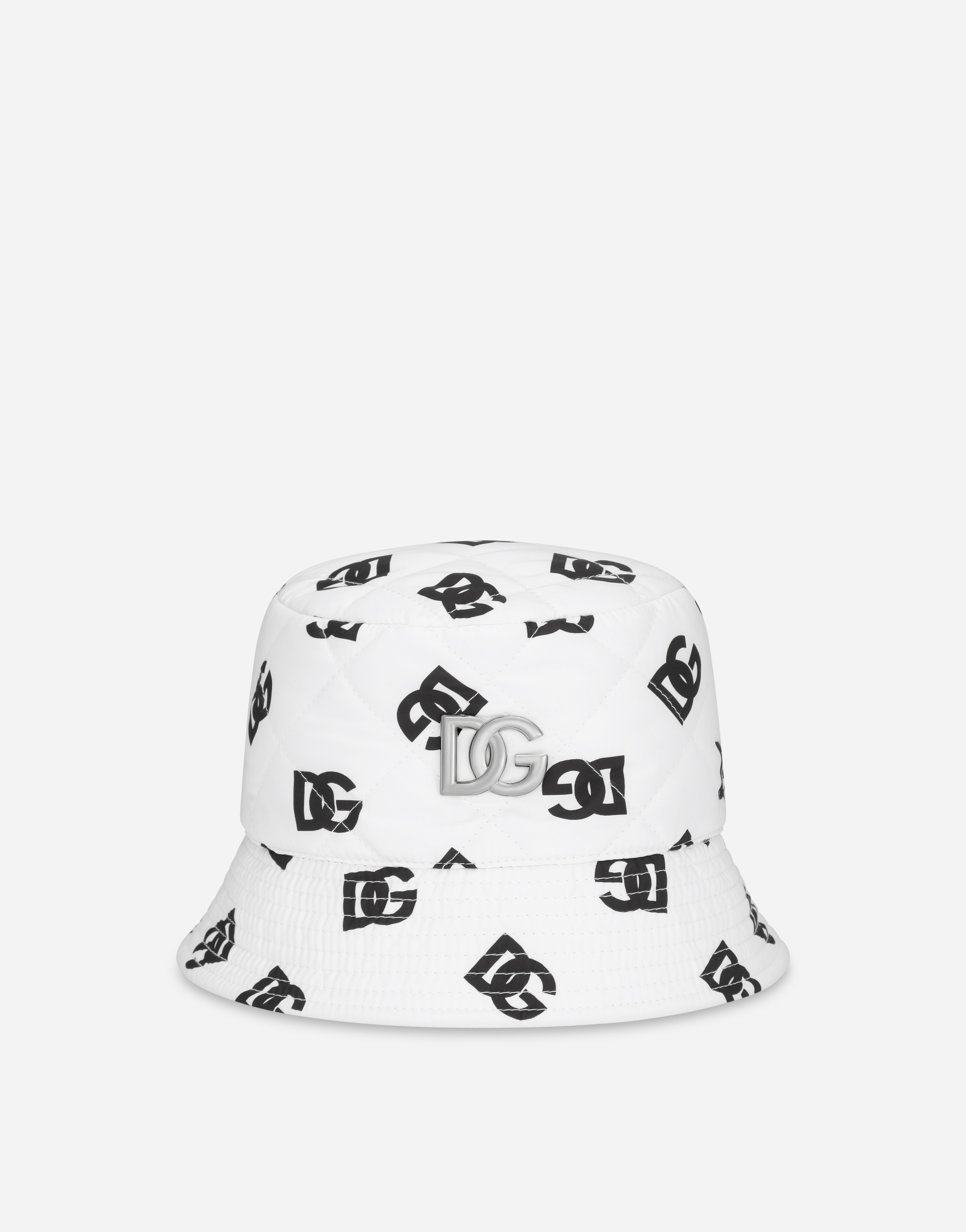 Nylon bucket hat with DG logo print in Multicolor