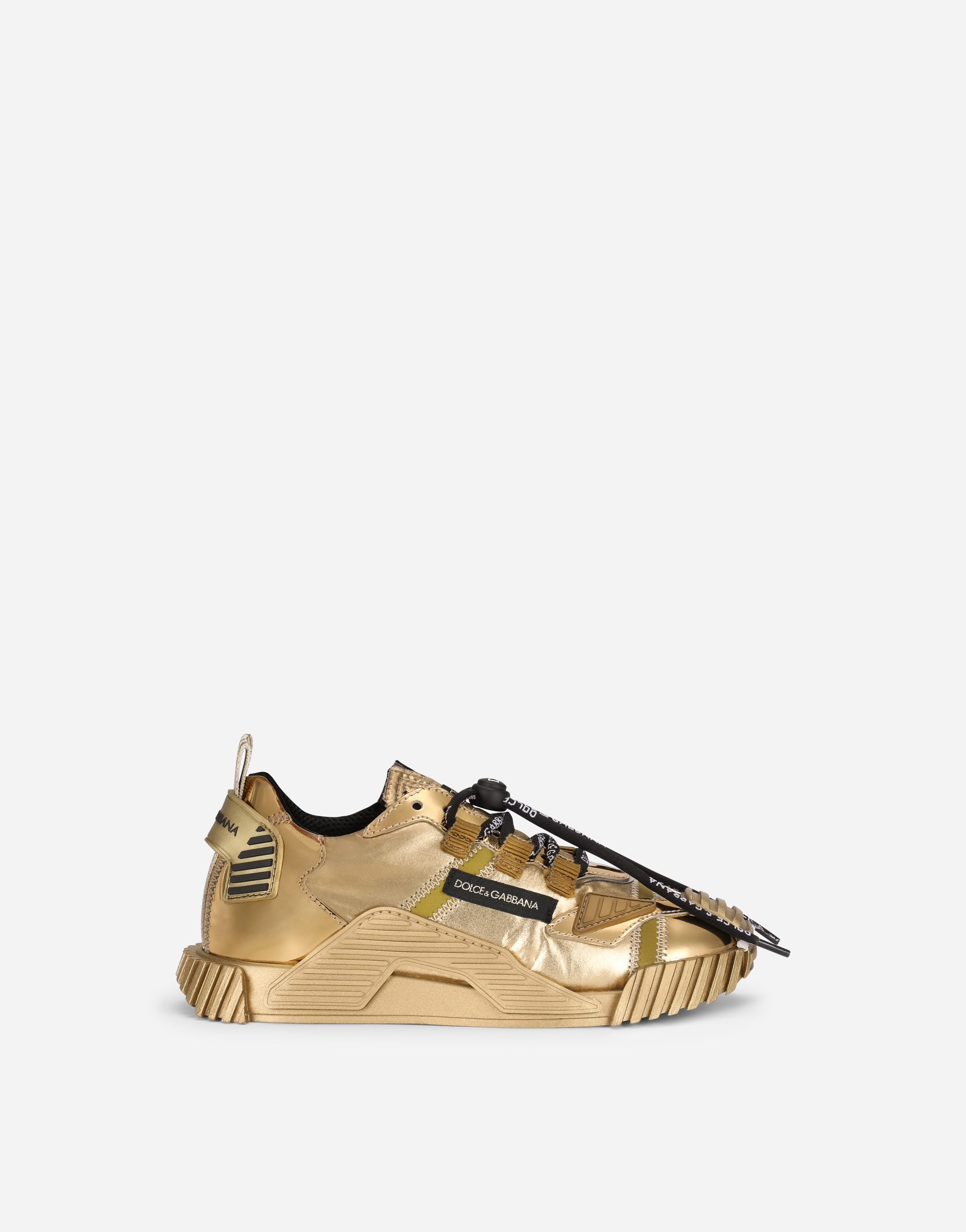 Foiled NS1 sneakers in Gold