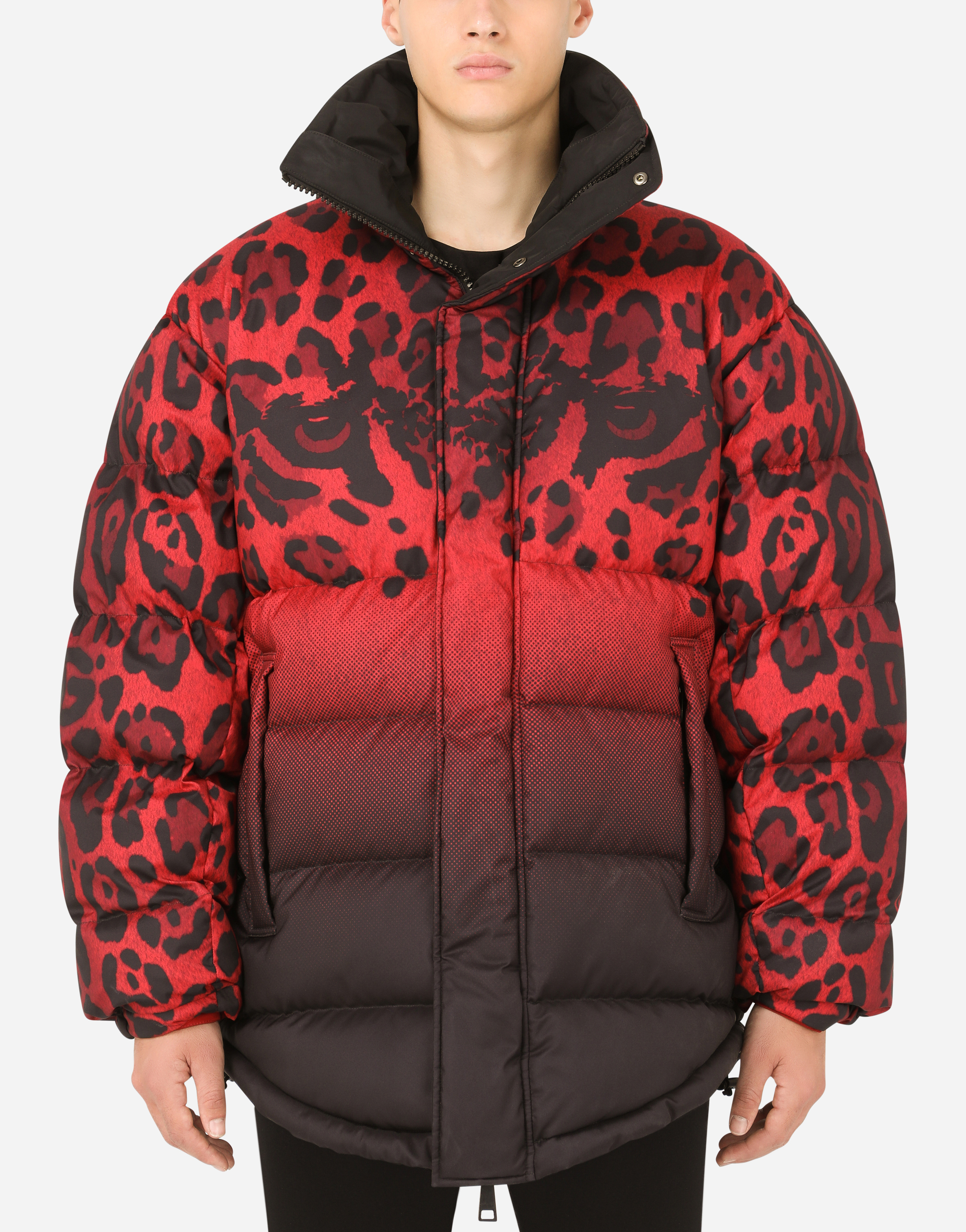 Leopard-print reversible jacket in Multicolor