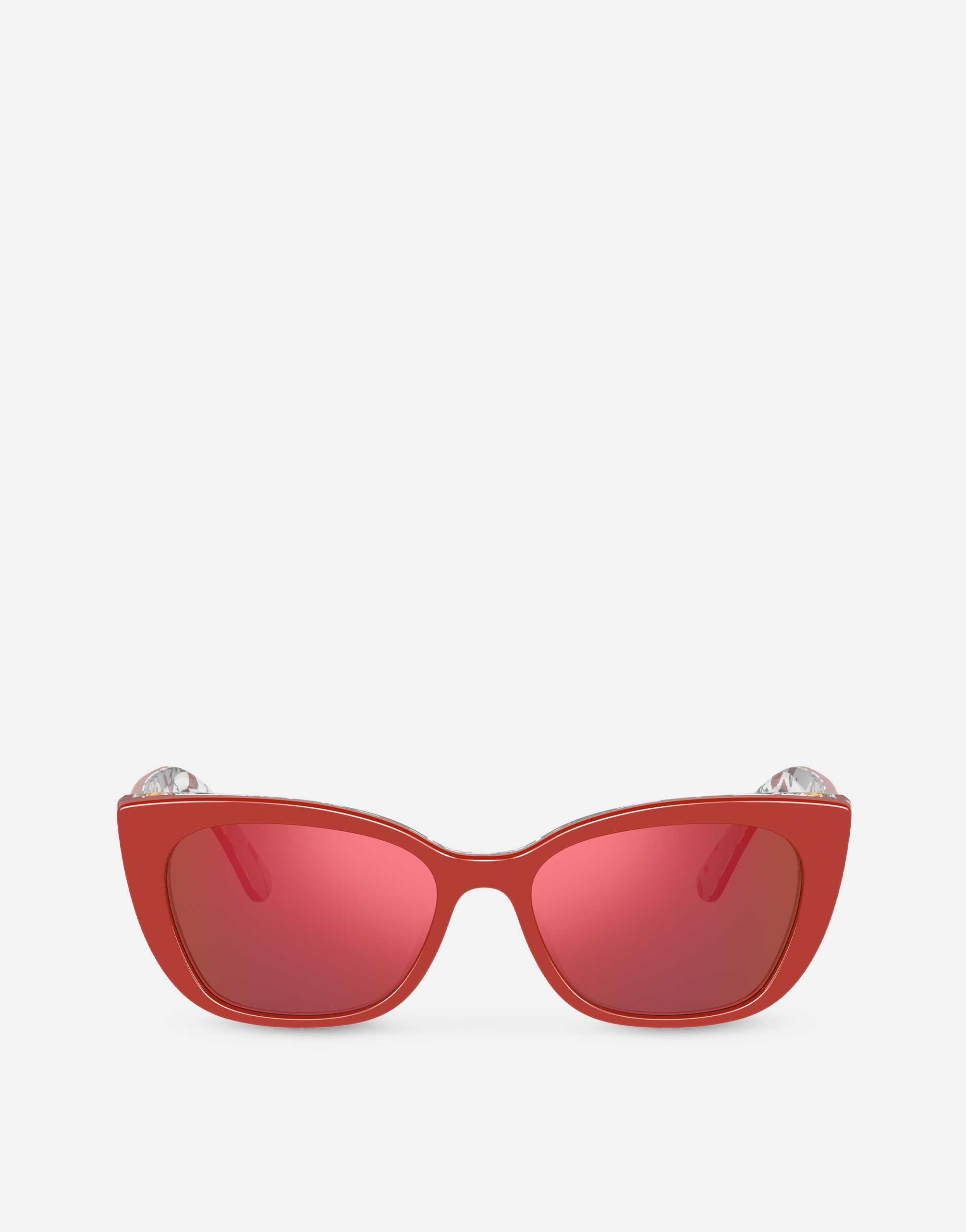 Happy Garden Sunglasses in Red on flowers print