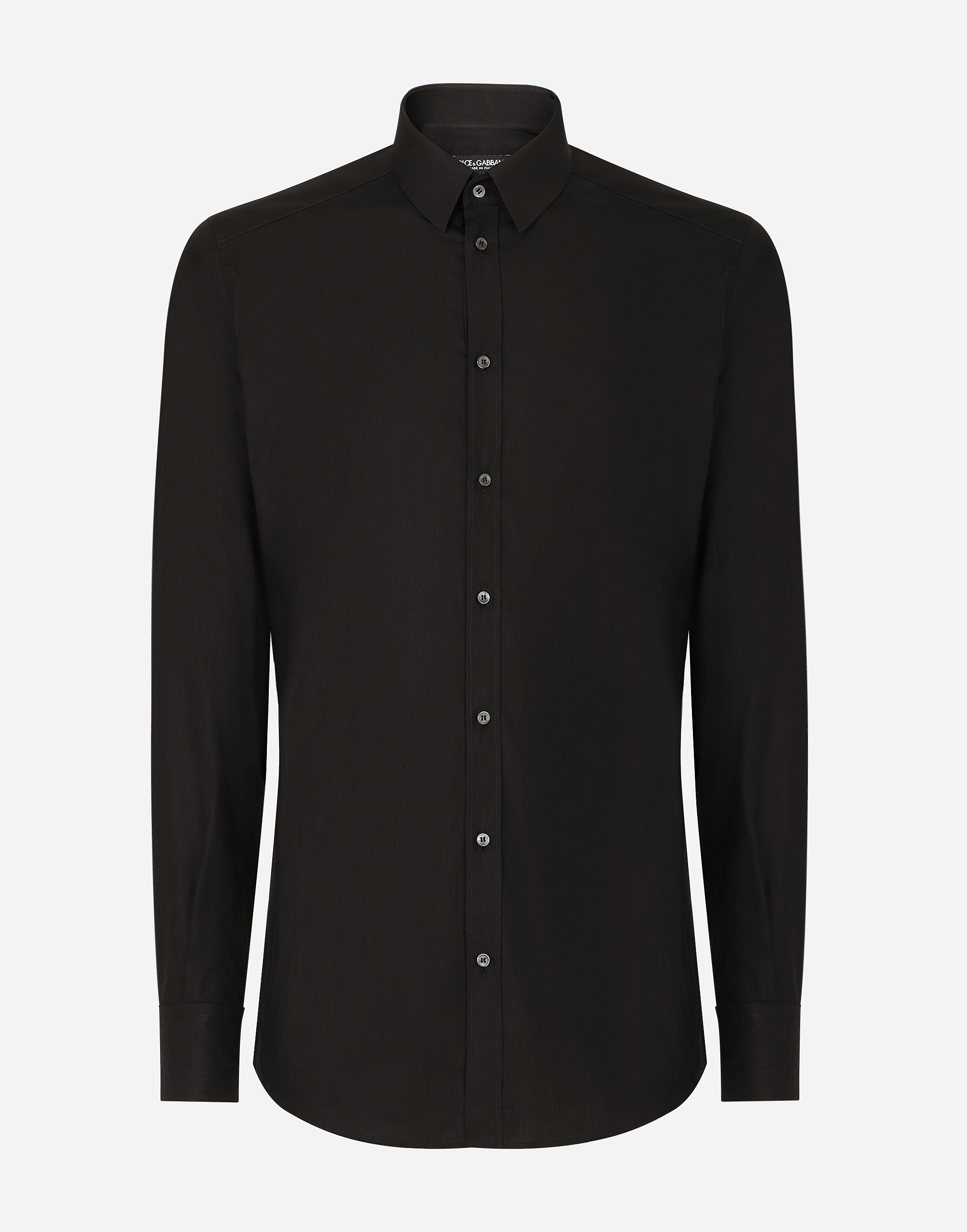 Cotton gold fit shirt in Black