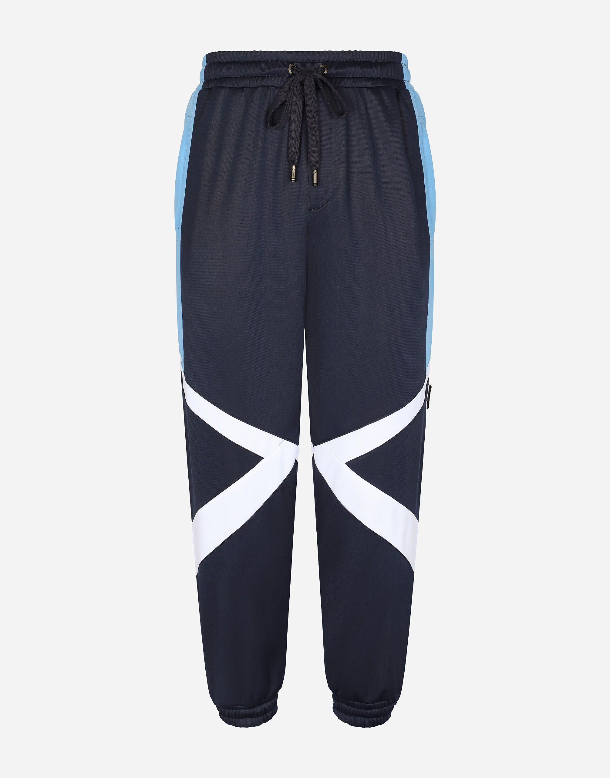 Jersey jogging pants with DG-embroidered patch in Multicolor