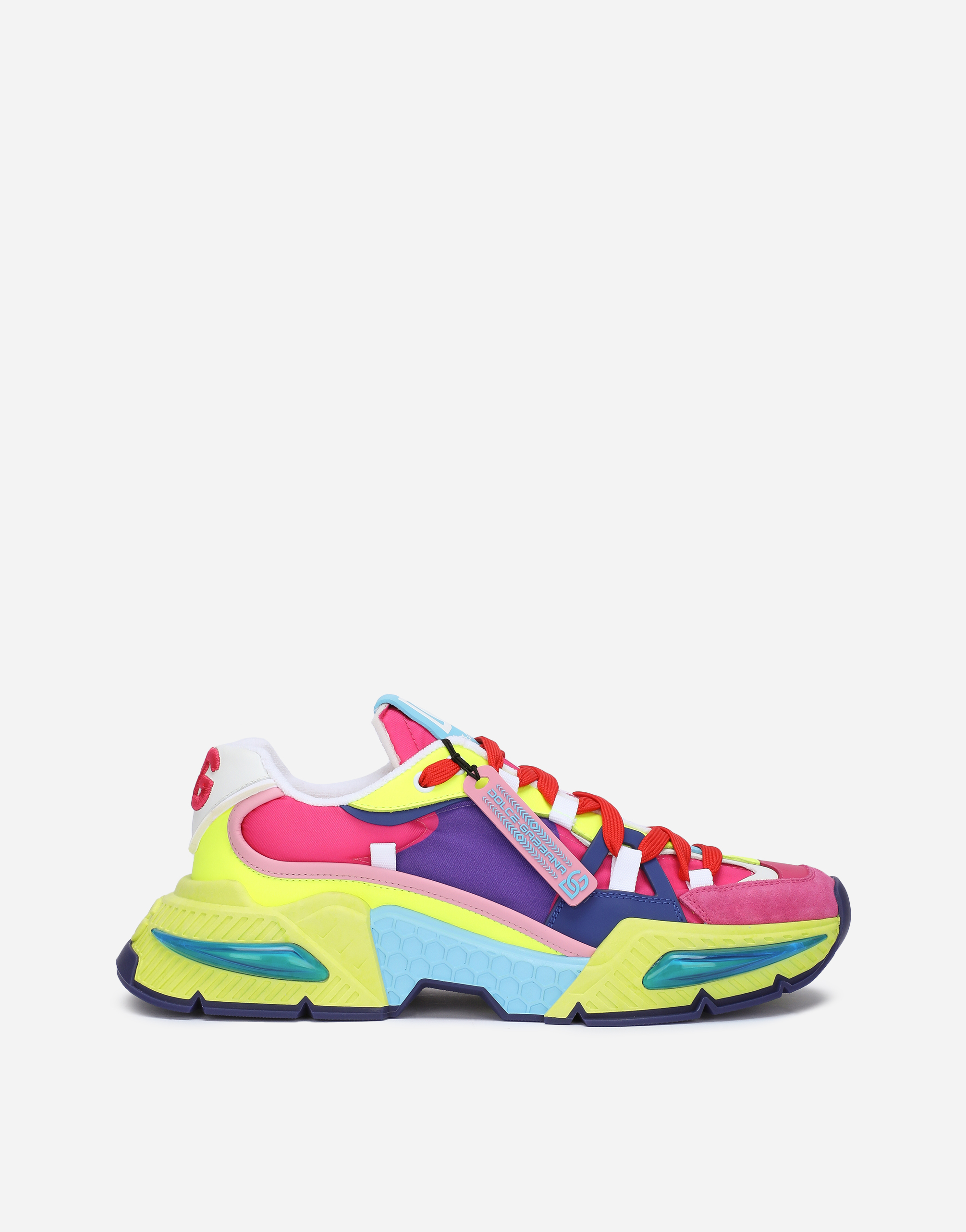 Mixed-material Airmaster sneakers in Multicolor