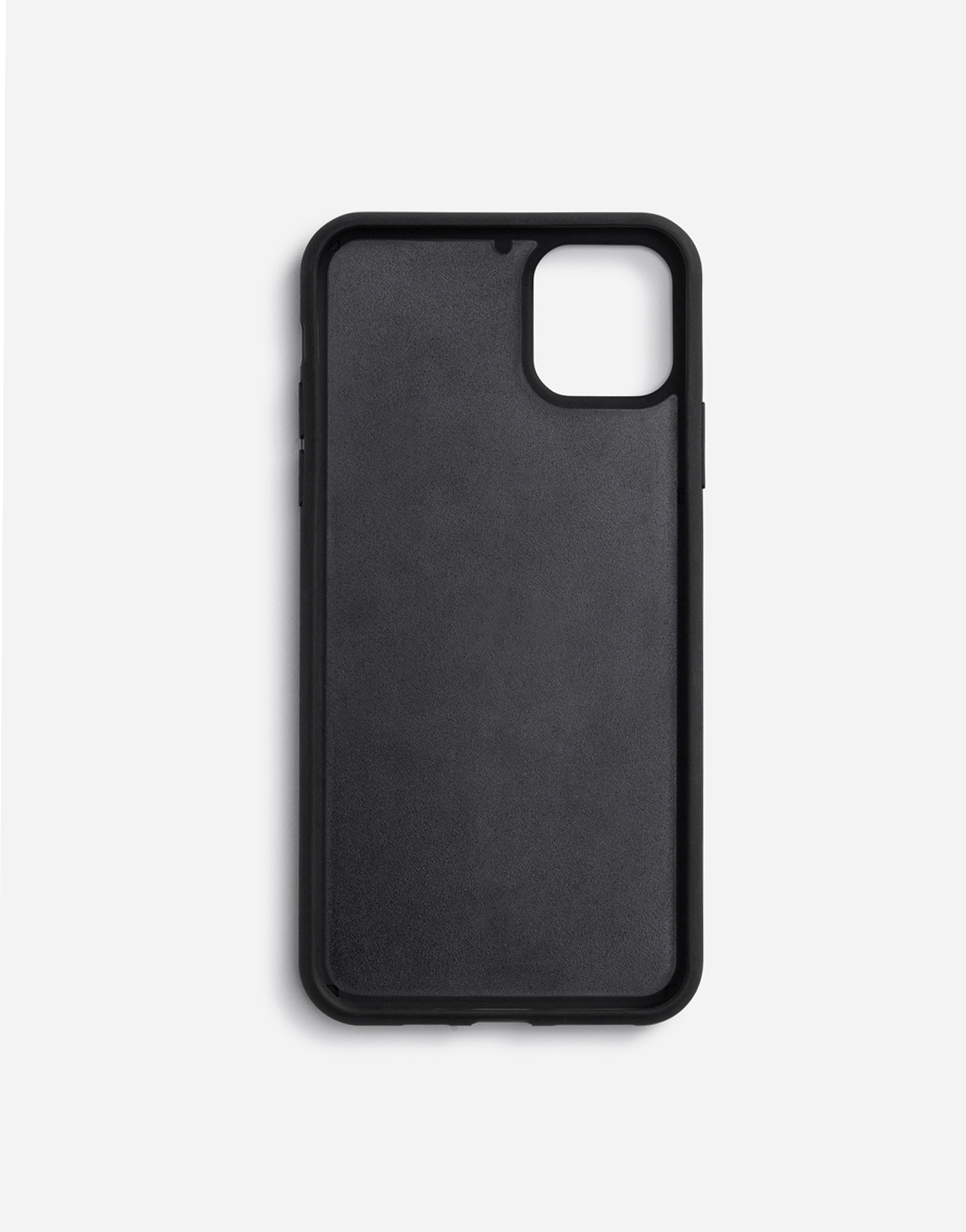 Dauphine calfskin iPhone 11 Pro max cover with branded plate