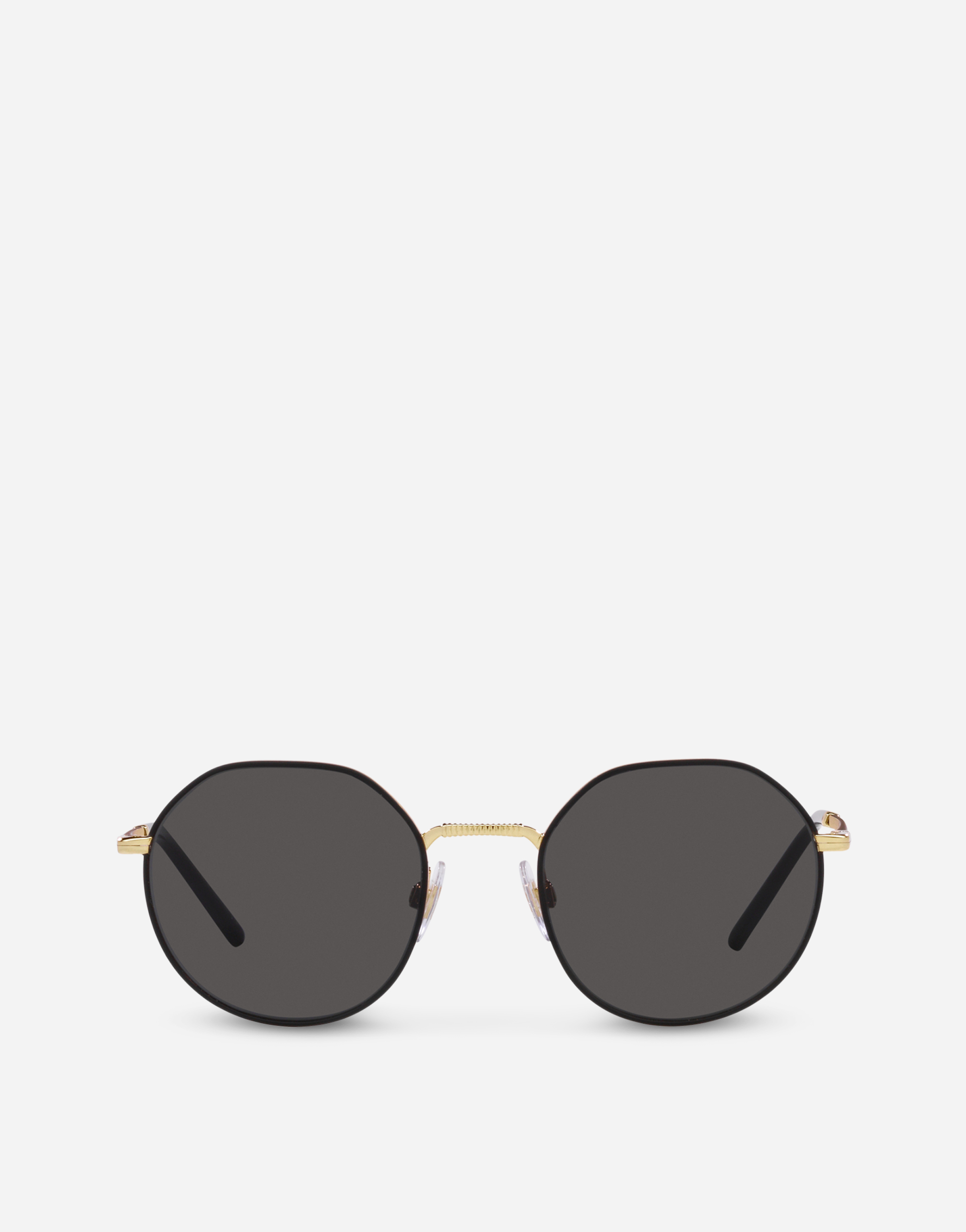 Gros grain sunglasses in Gold and black