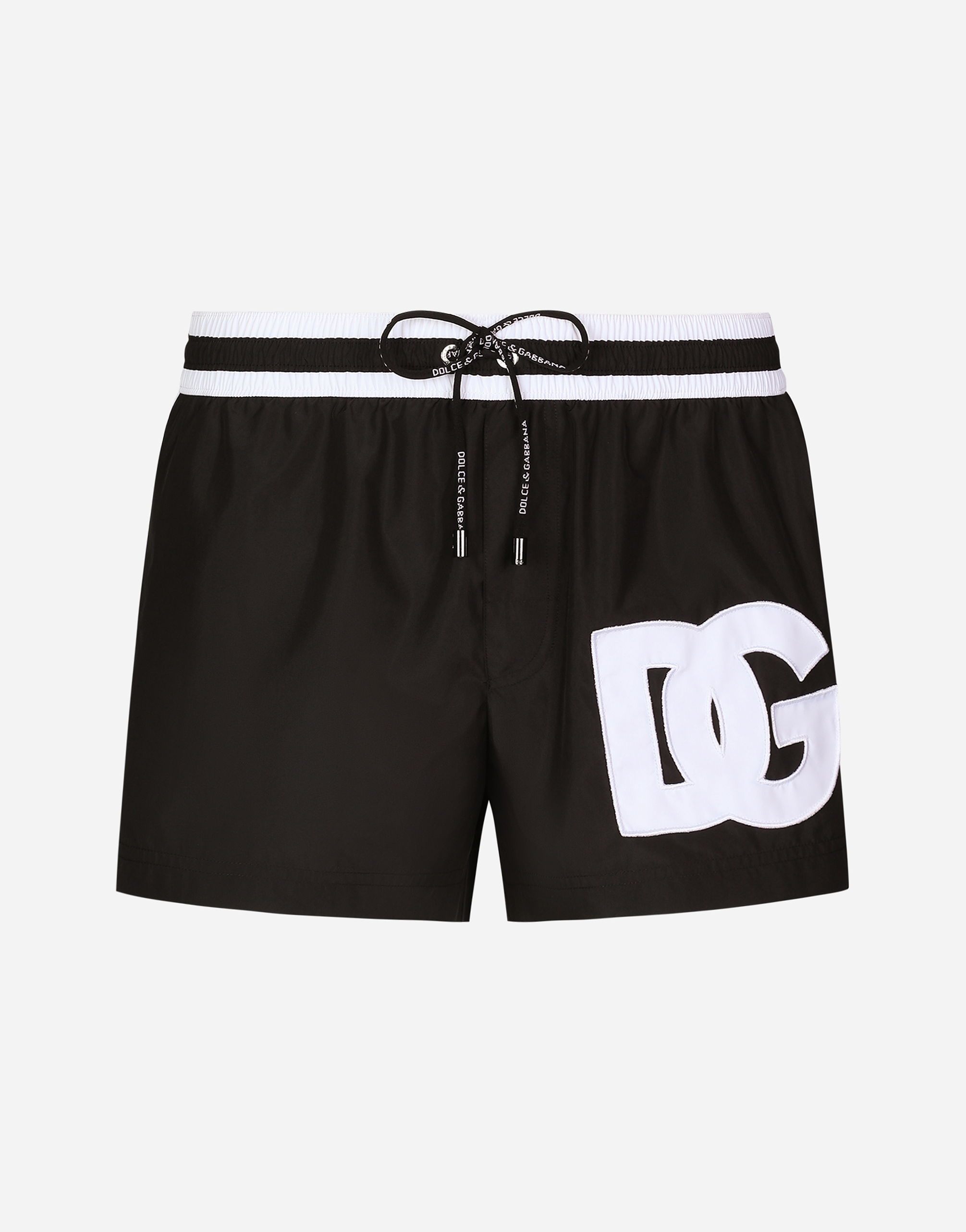 Short swim trunks with DG patch in Multicolor