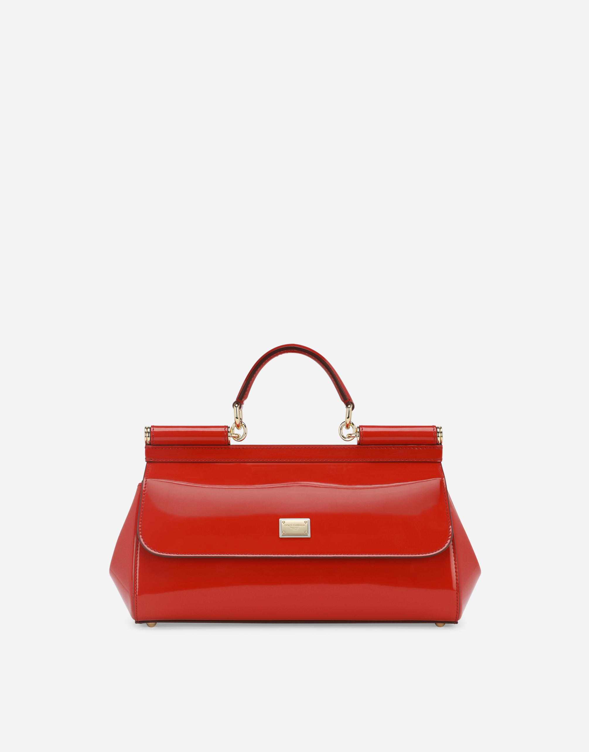 Elongated Sicily handbag in Red