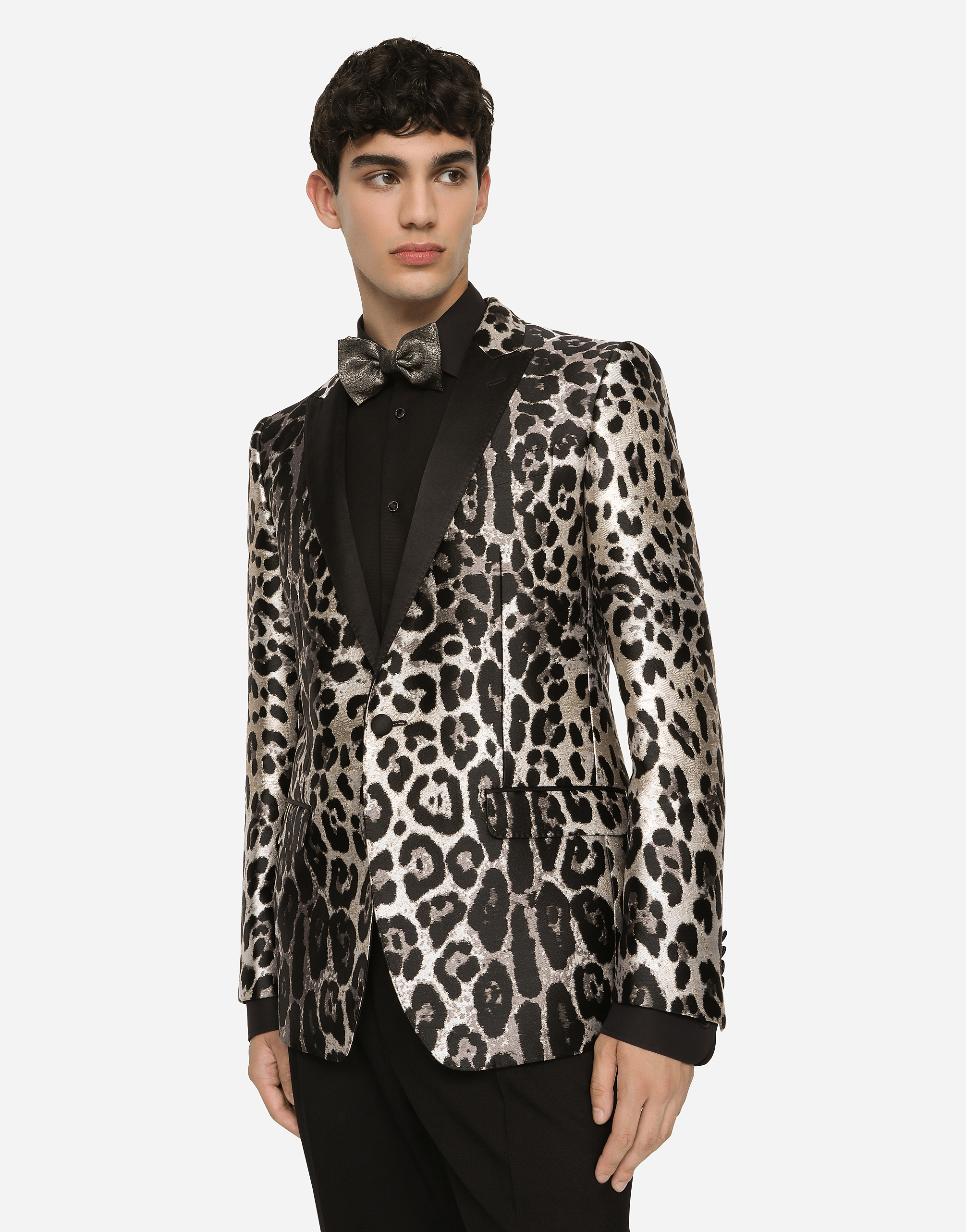 Abiti e Giacche Giacca tuxedo Martini jacquard leopardo male 50 Dolce & Gabbana Uomo Abbigliamento Cappotti e giubbotti Giacche Giacche jacquard 