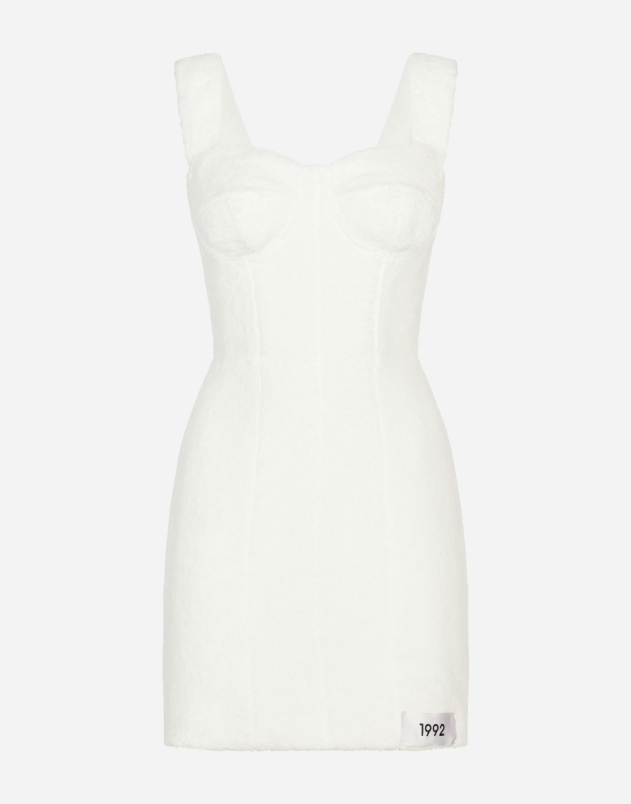 Dolce & Gabbana Terrycloth Minidress In White