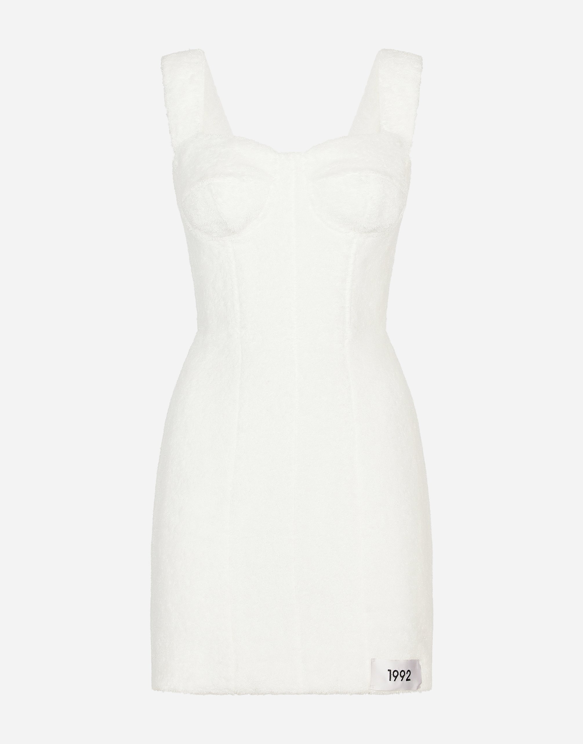 Dolce & Gabbana Terrycloth Minidress In White