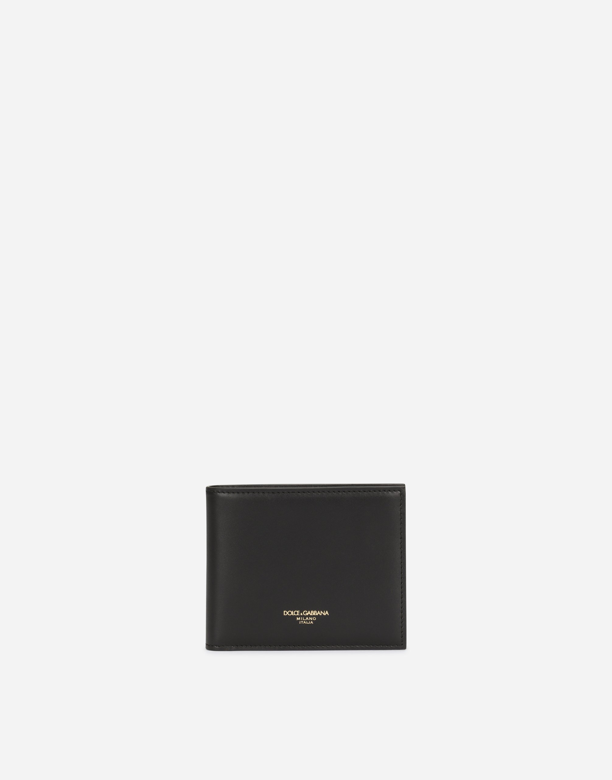 Mediterraneo calfskin wallet   in Black