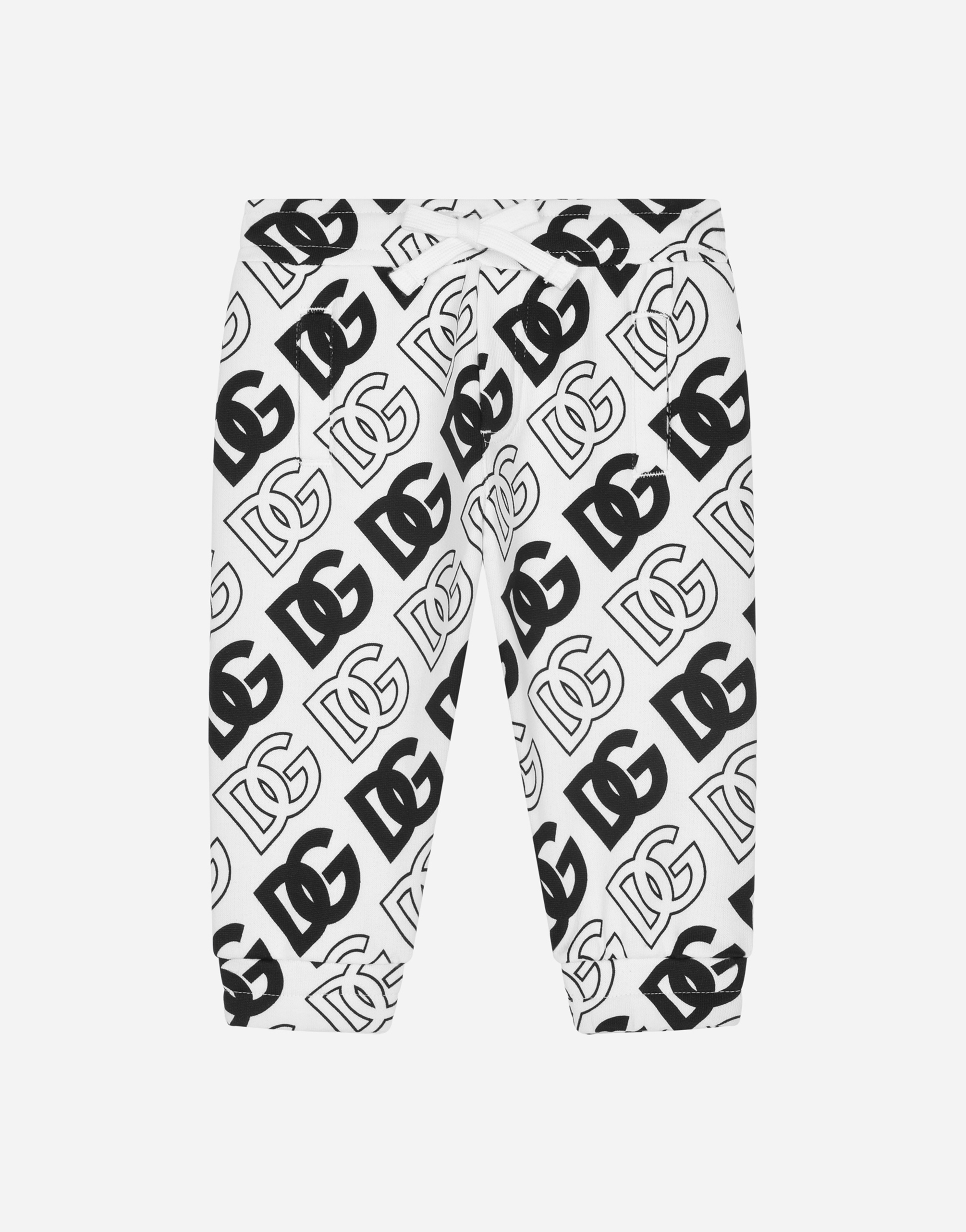 Jersey jogging pants with DG logo print in Multicolor