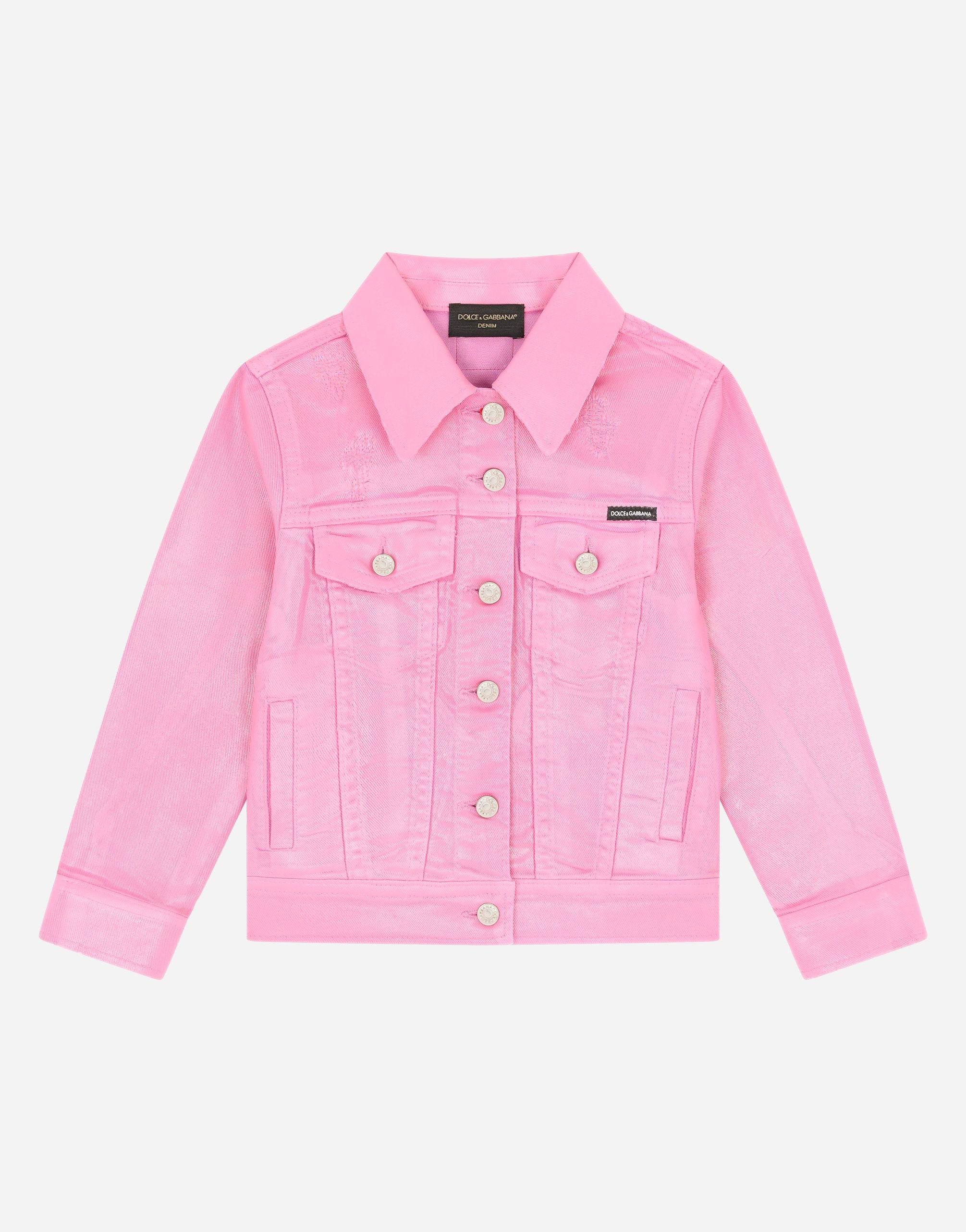 Denim jacket in Pink