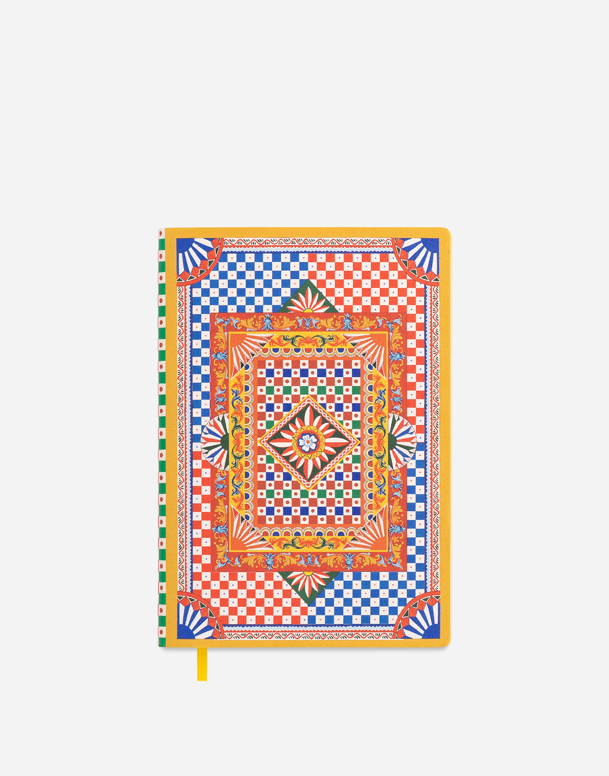 Medium Ruled Notebook Textile Cover in Multicolor