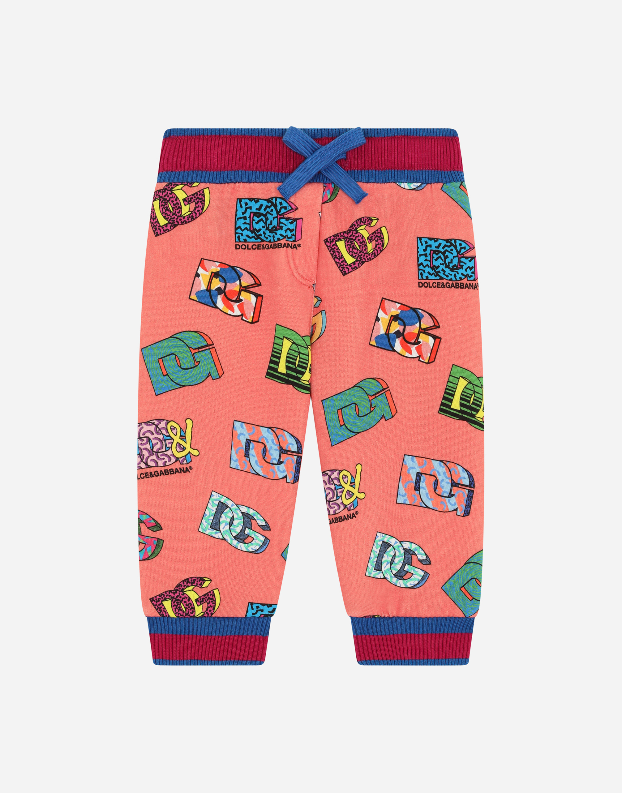 Jogging pants with all-over DG logo print in Multicolor