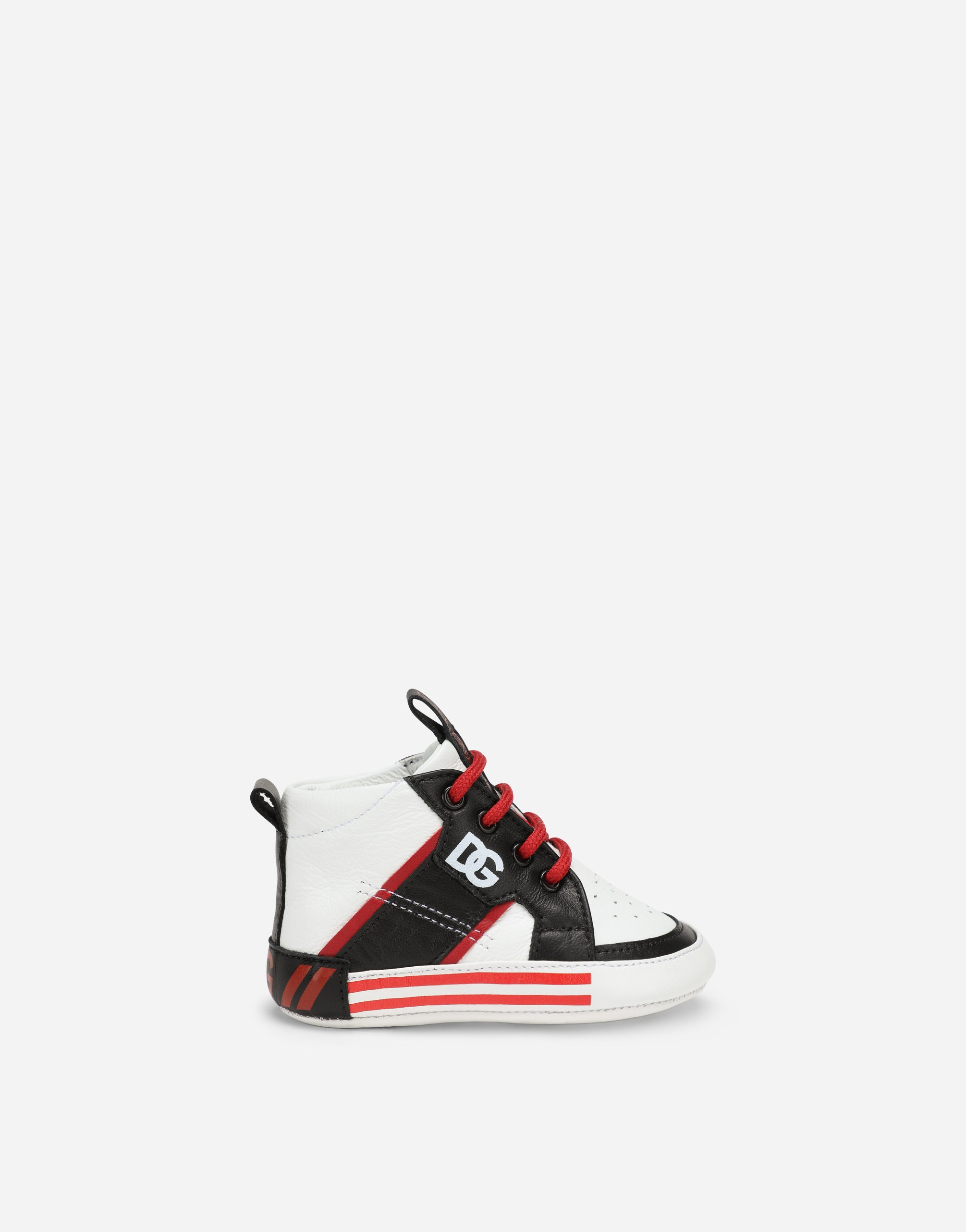 Nappa leather sneaker with DG logo in Multicolor