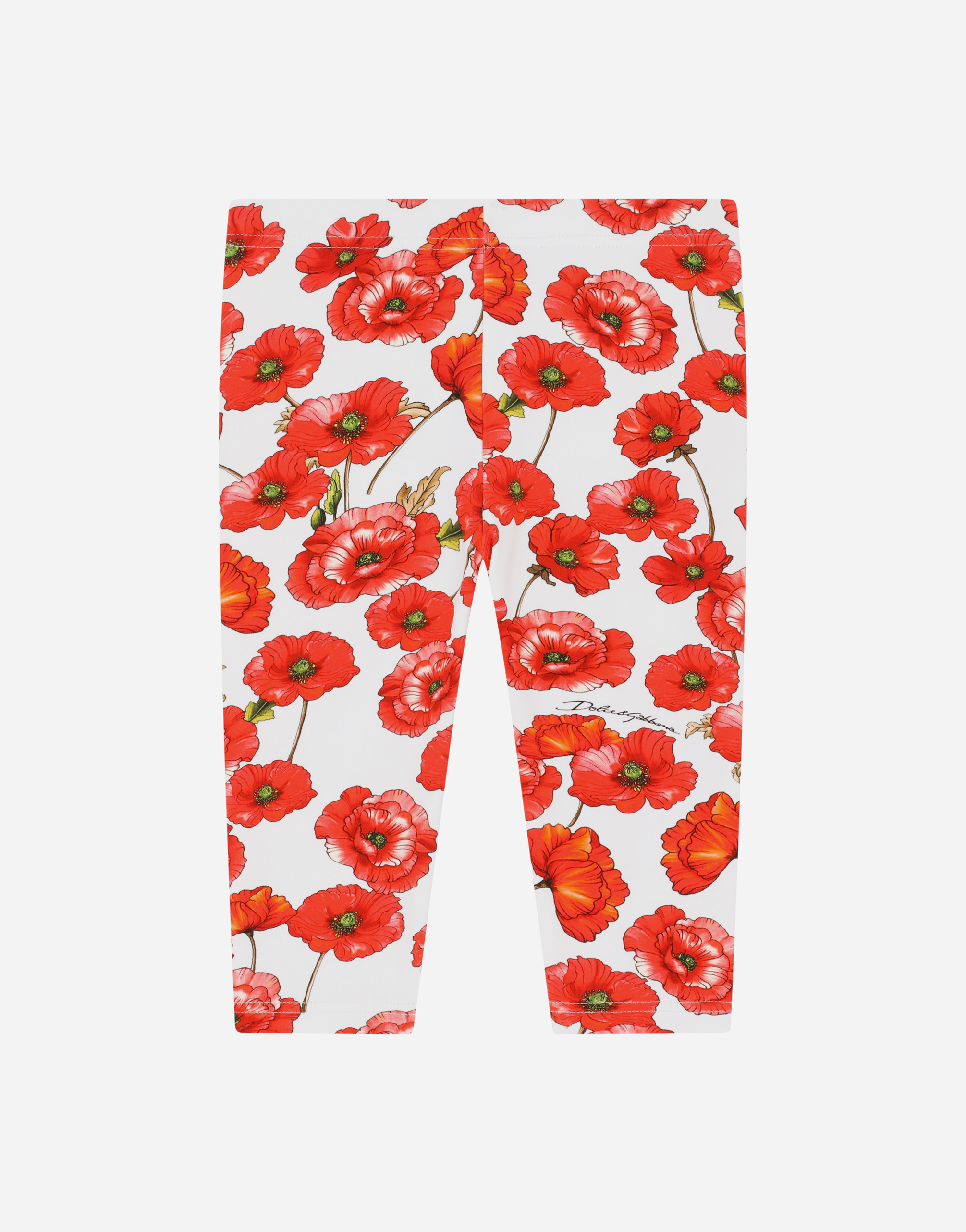 Poppy-print interlock leggings in Multicolor