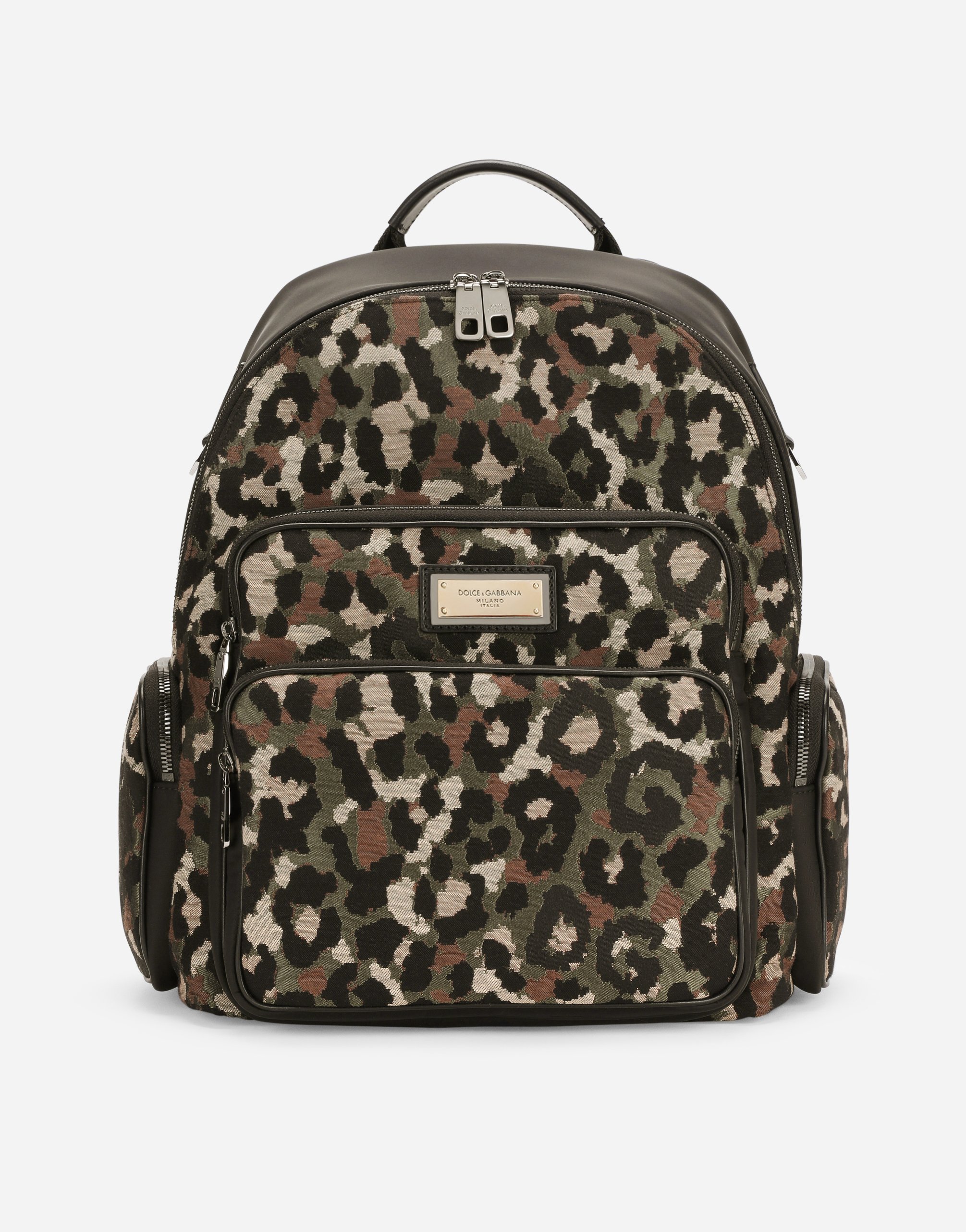 Camouflage jacquard backpack in Multicolor