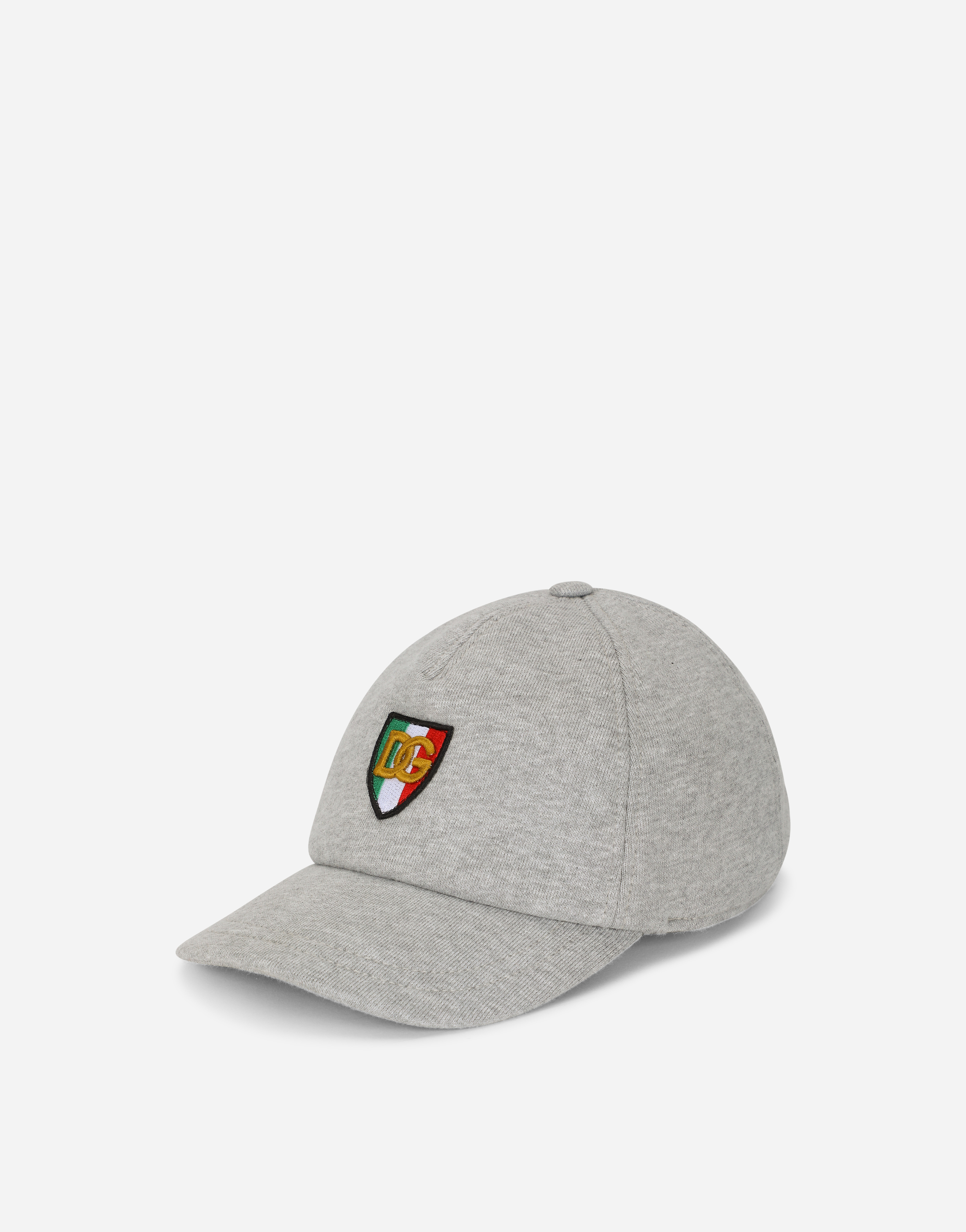 Fleece baseball cap with Italy DG logo in Grey