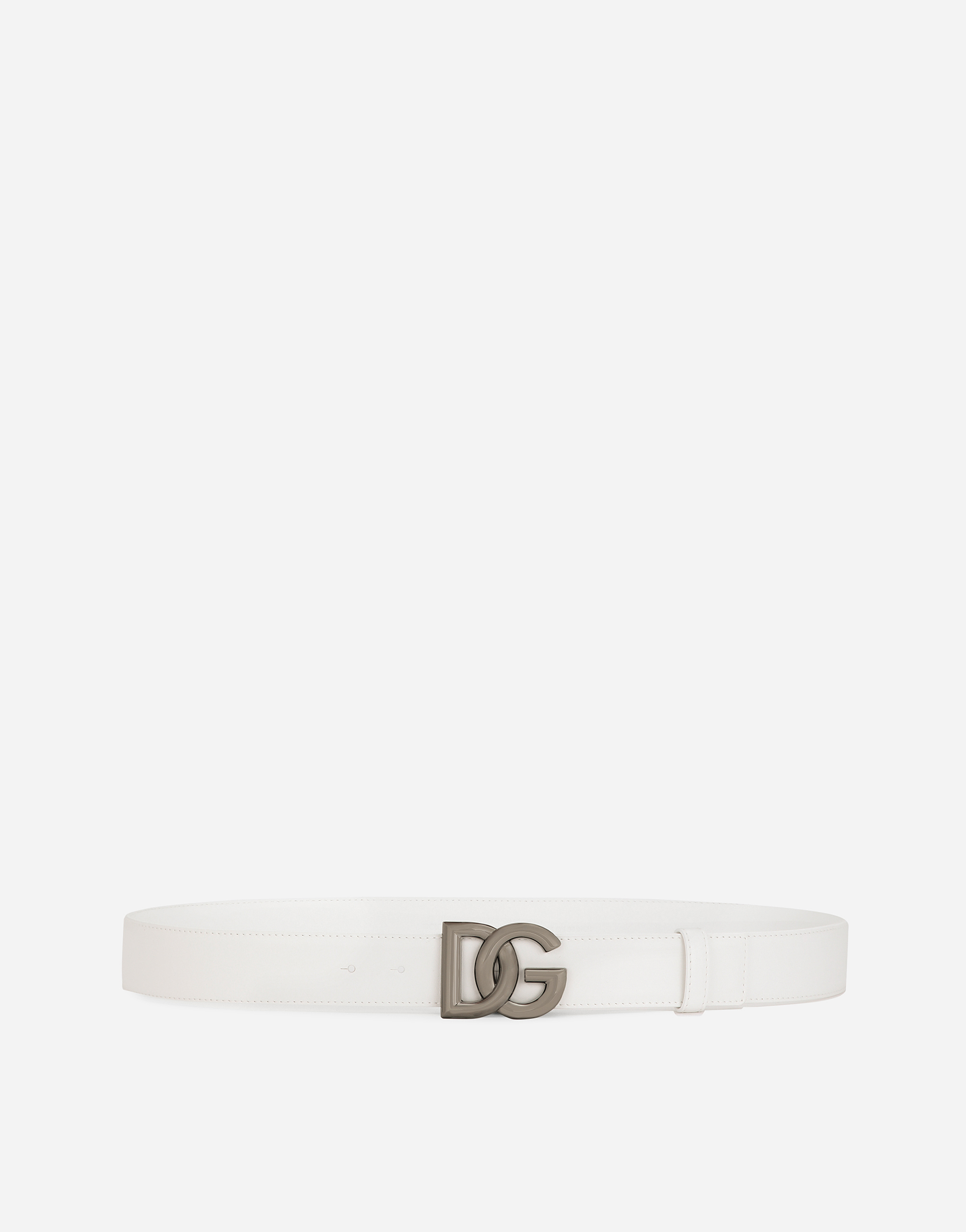 Belt with DG logo buckle in White