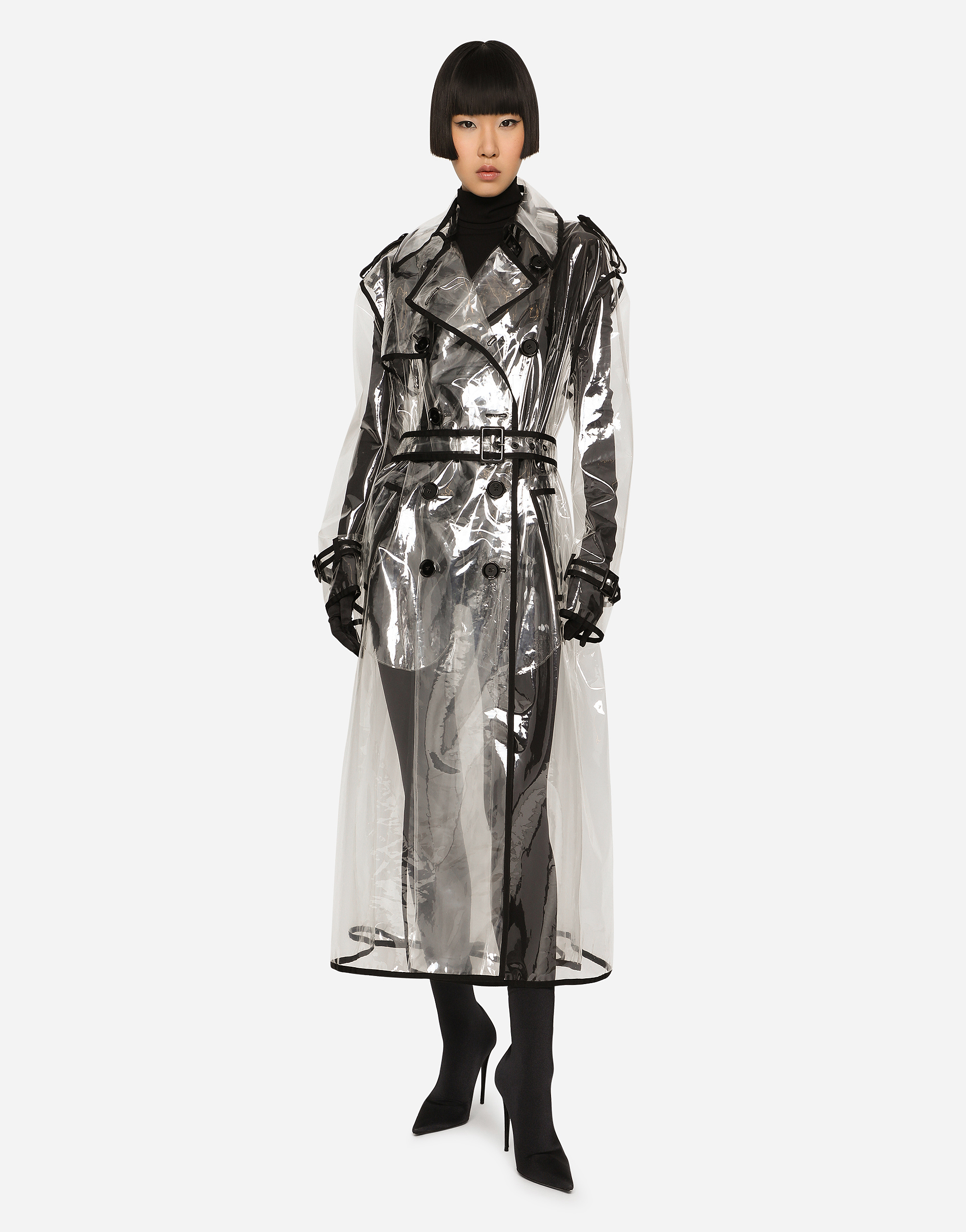 Shop Dolce & Gabbana Cappotto In Transparent
