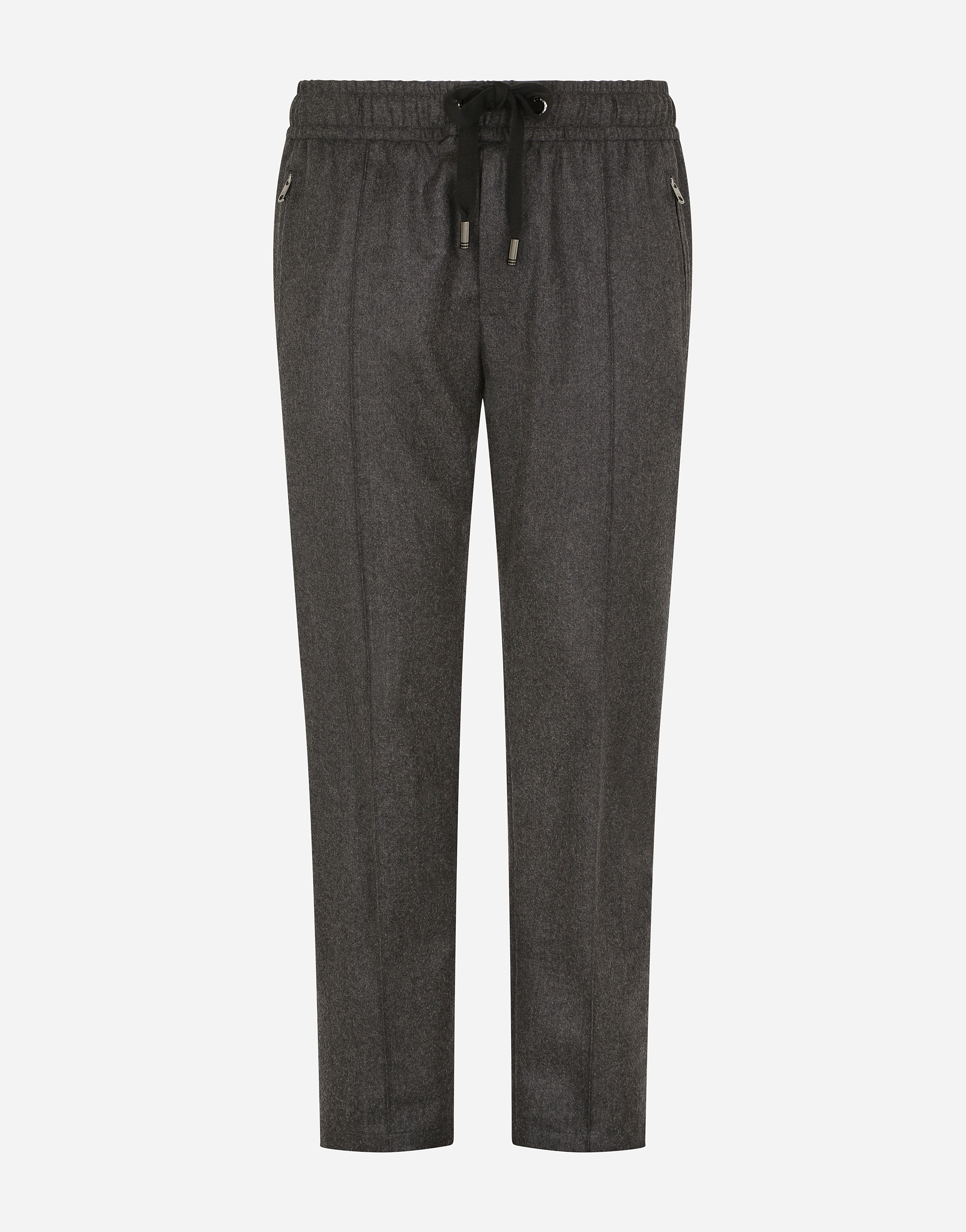 Virgin wool jogging pants in Grey
