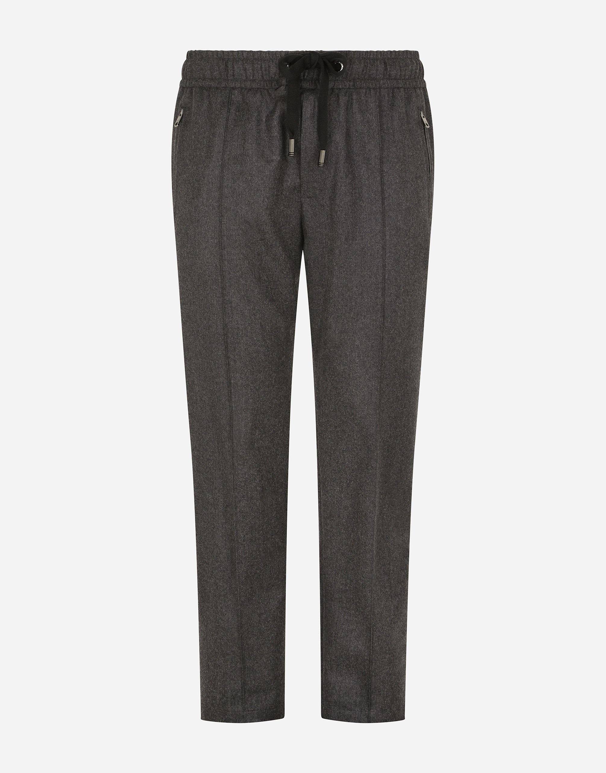 Virgin wool jogging pants in Grey