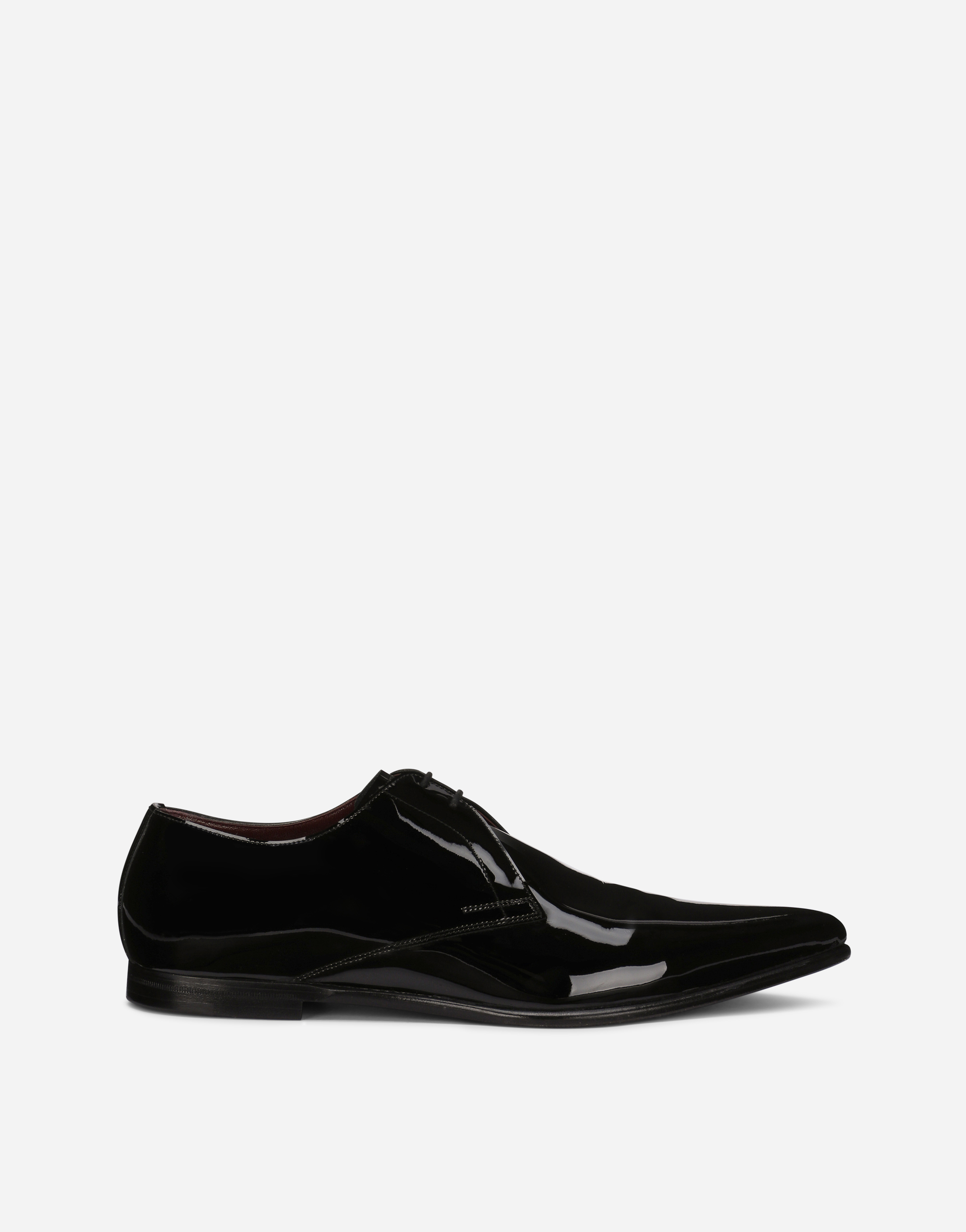 Patent leather Derby shoes in Black