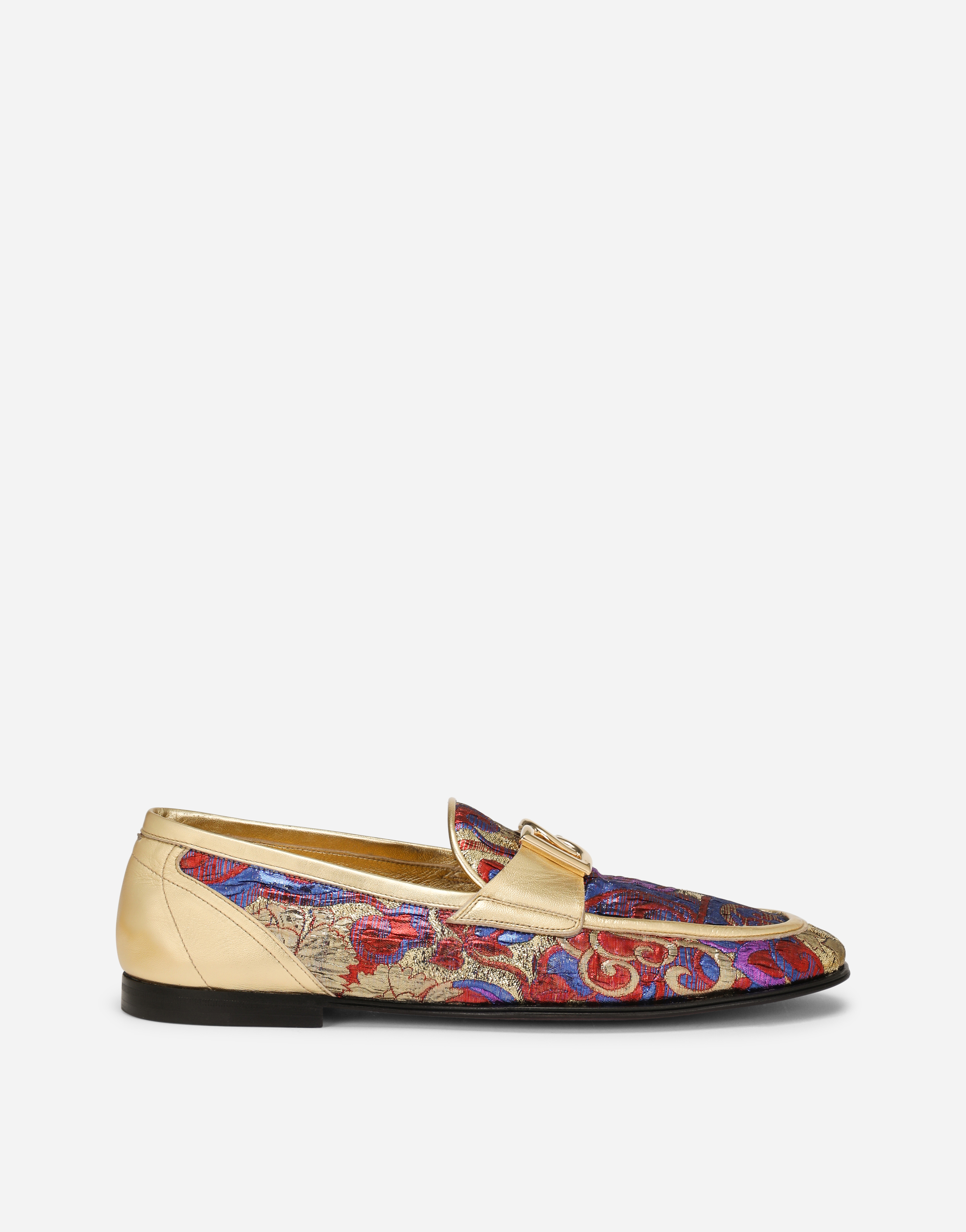 Mixed-material Ariosto slippers in Multicolor