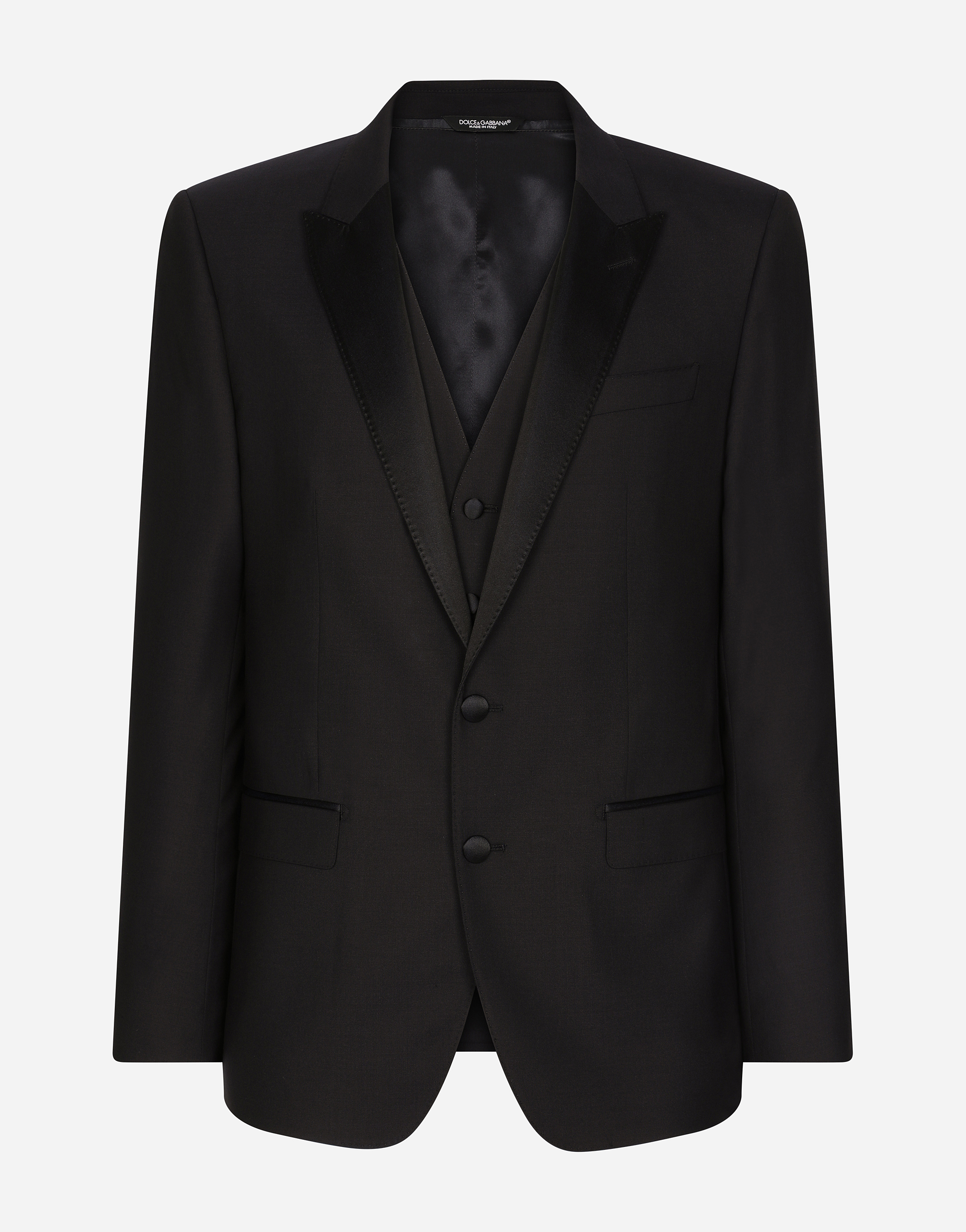 ブラックのメンズ タキシードスーツ ウール | Dolce&Gabbana®