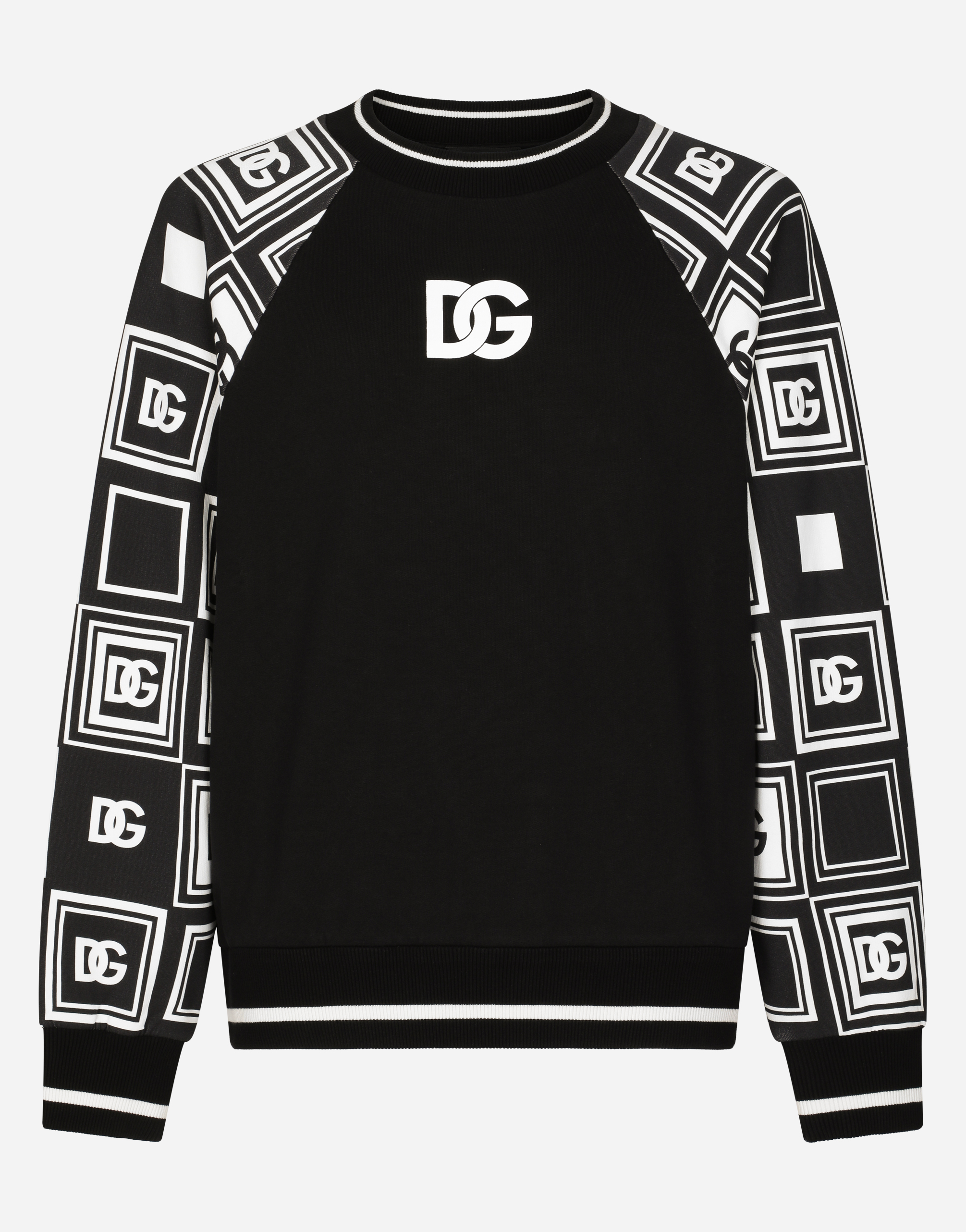 Jersey sweatshirt with DG logo print in Multicolor
