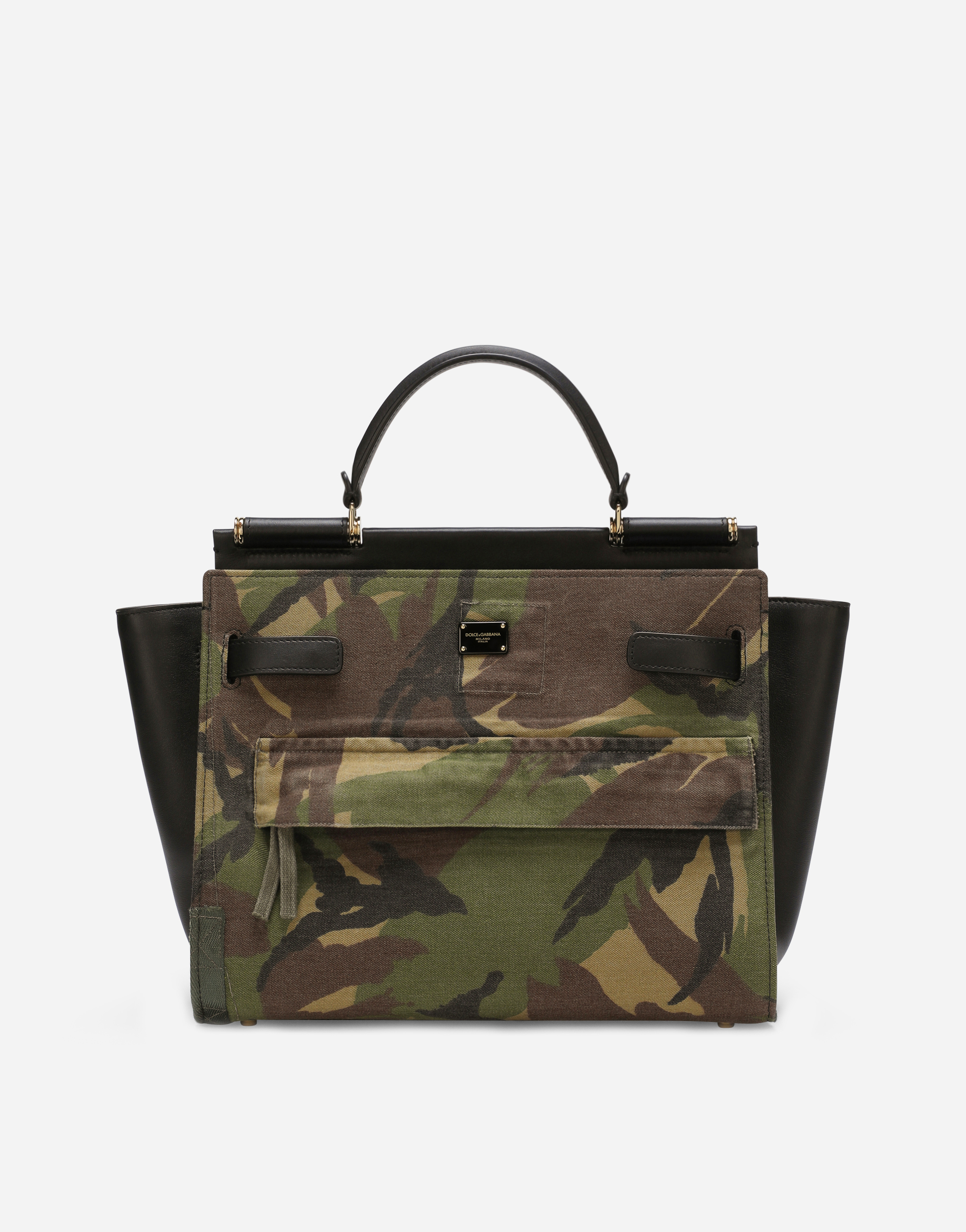 Sicily 62 Soft bag in camouflage patchwork in Multicolor