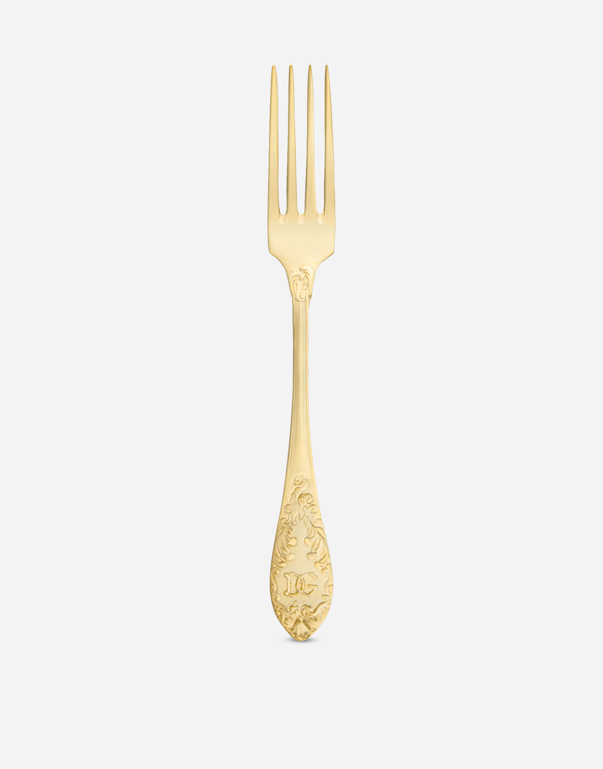 24k Gold Plated Dinner Fork in Multicolor