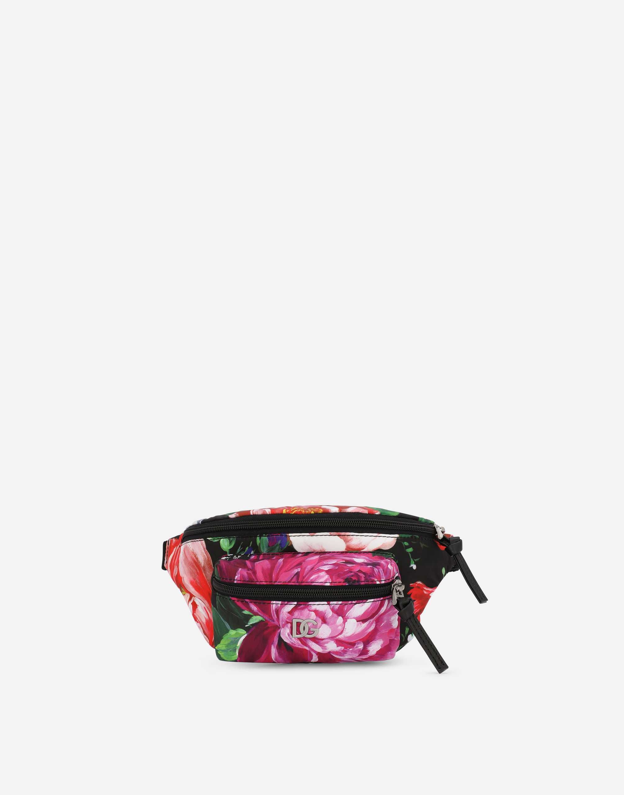 Floral-print nylon belt bag in Multicolor