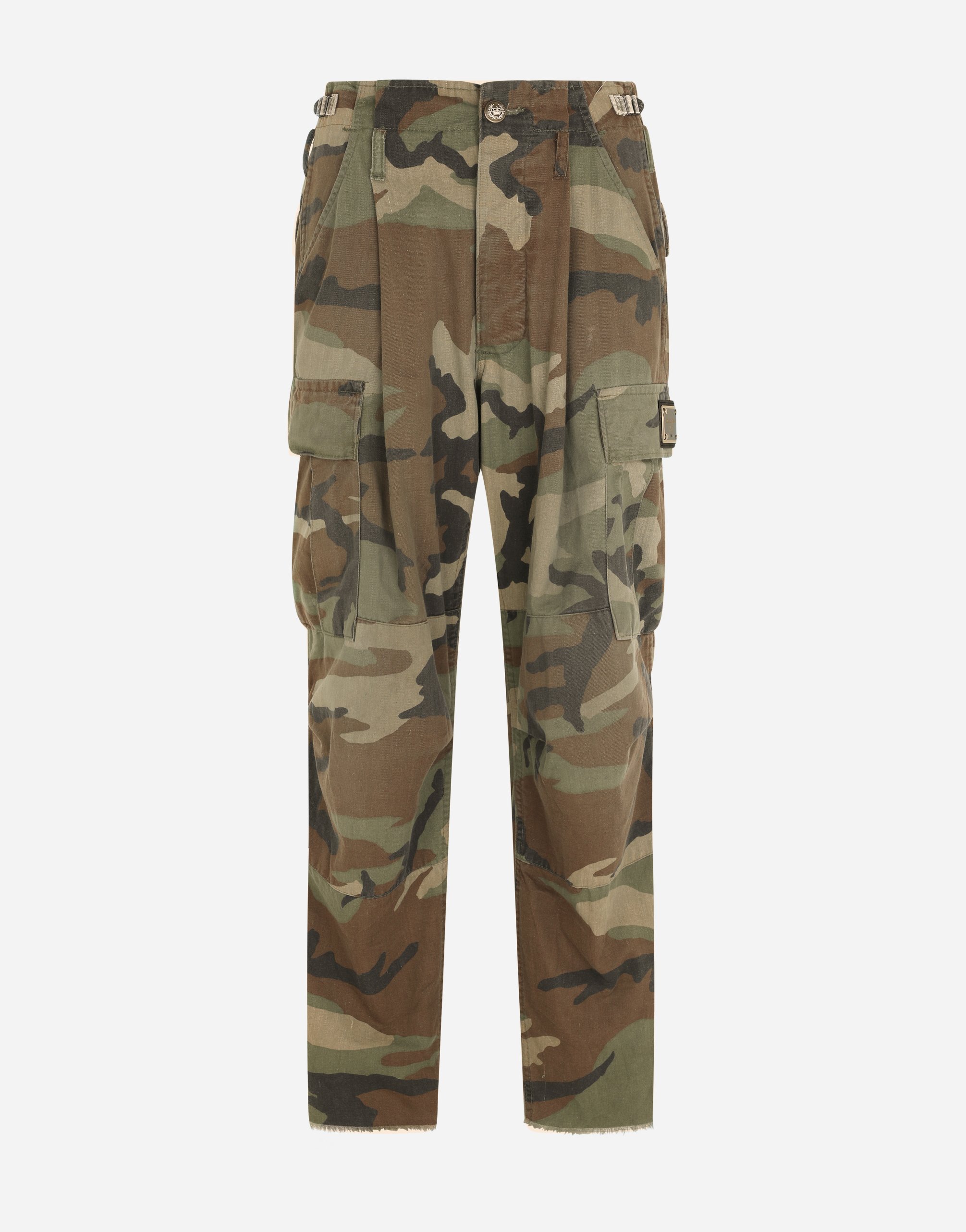 Camouflage-print cargo pants in Multicolor