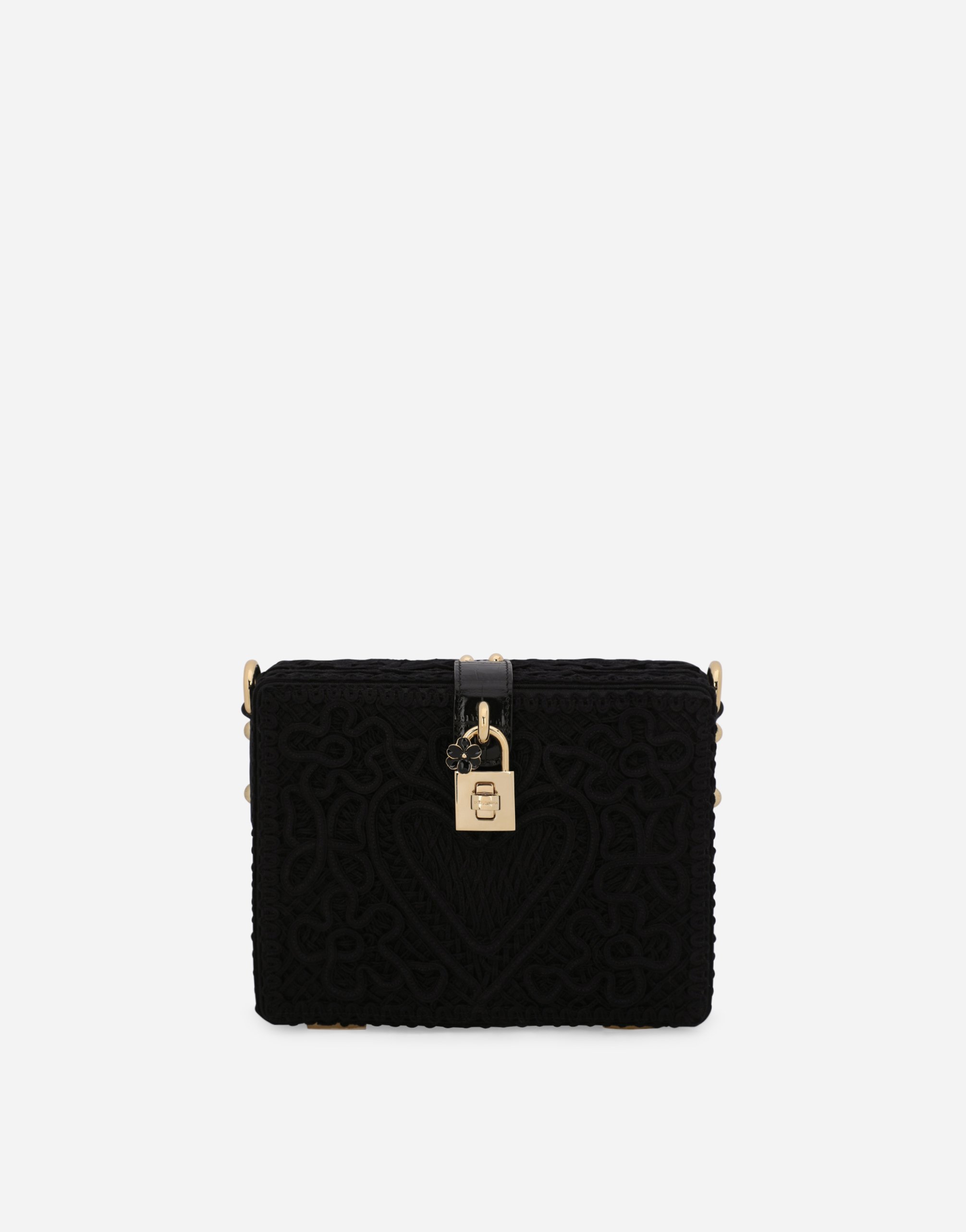 Dolce & Gabbana Dolce Box Bag With Cordonetto Detailing In Black