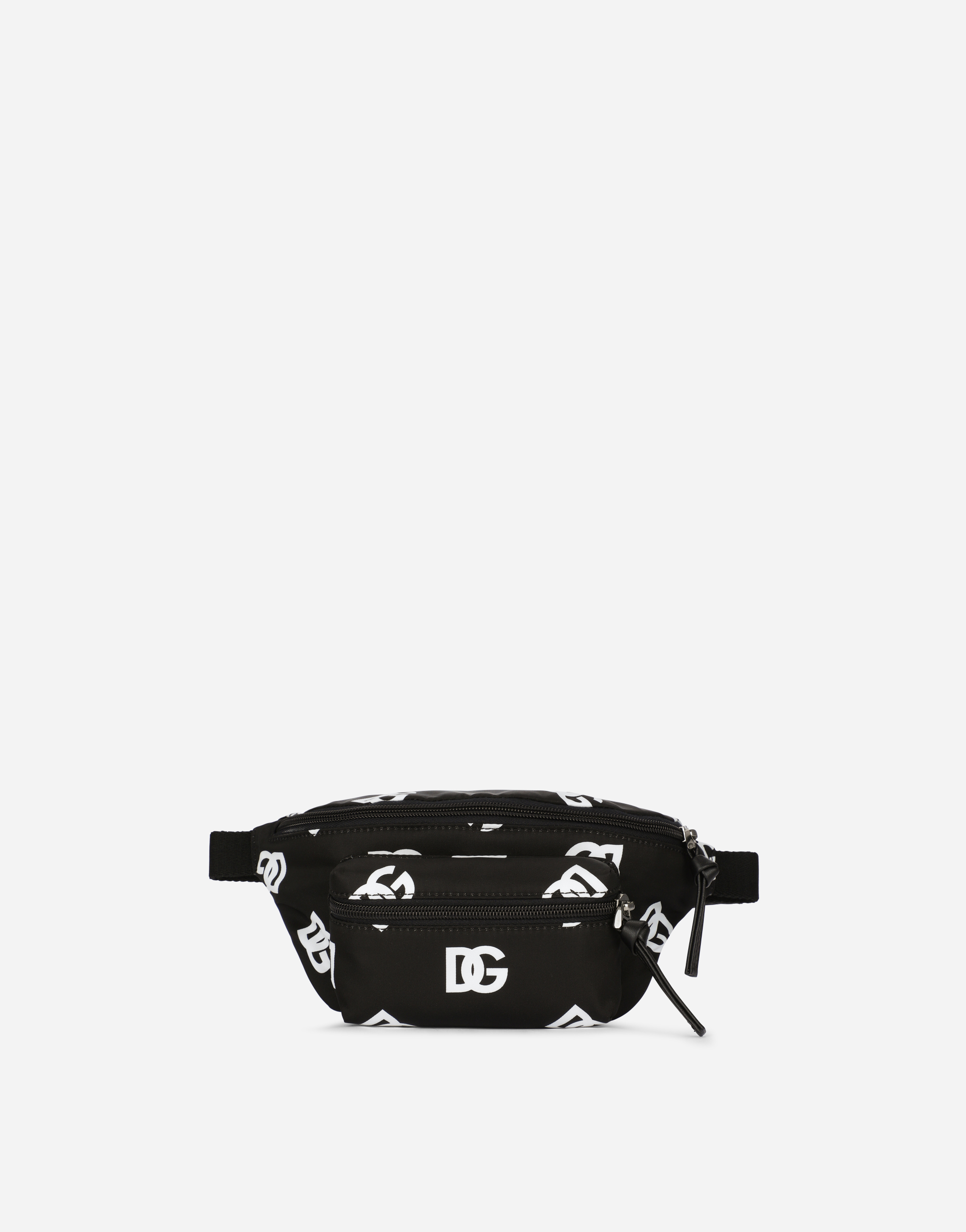 Nylon belt bag with all-over DG logo print in Multicolor