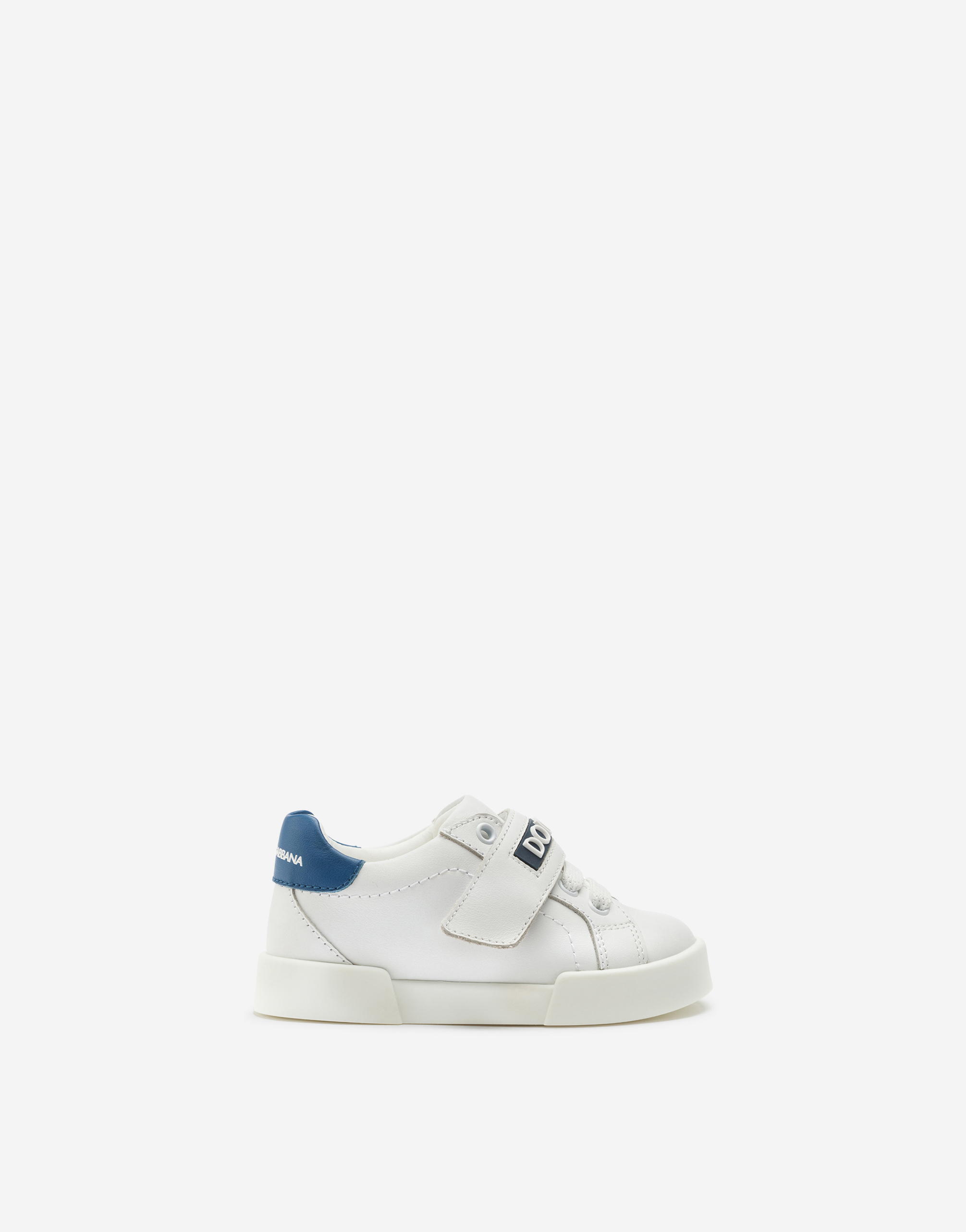 Portofino light sneakers with rubberized logo in White/Blue