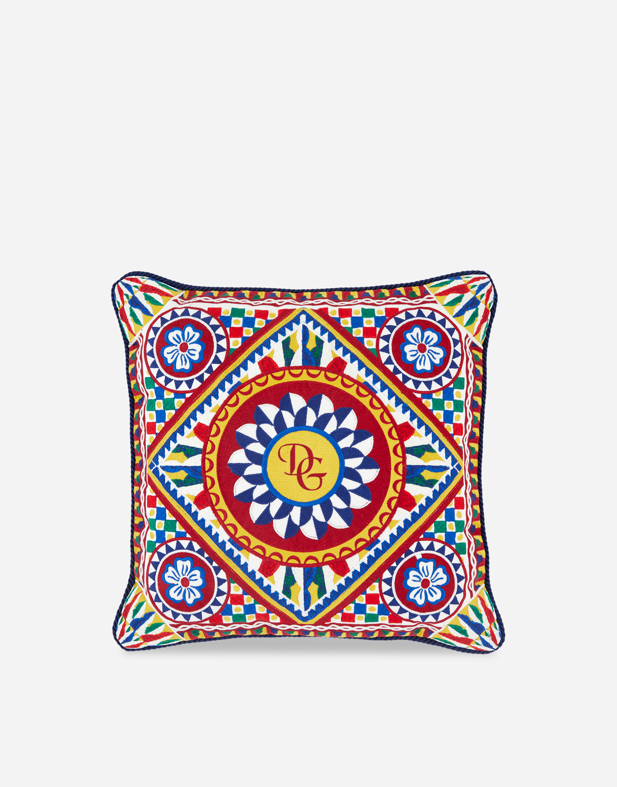 Embroidered Cushion medium in Multicolor