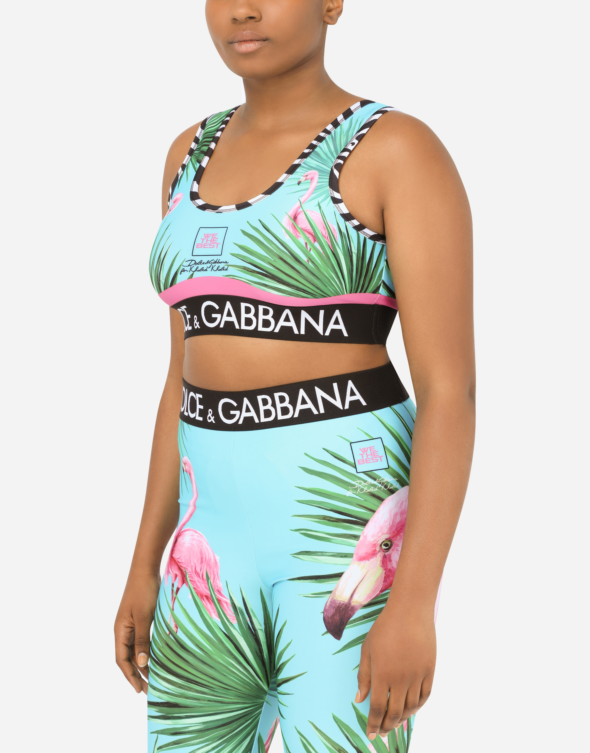 Shirts and Tops for Women | Dolce&Gabbana - Flamingo-print top 