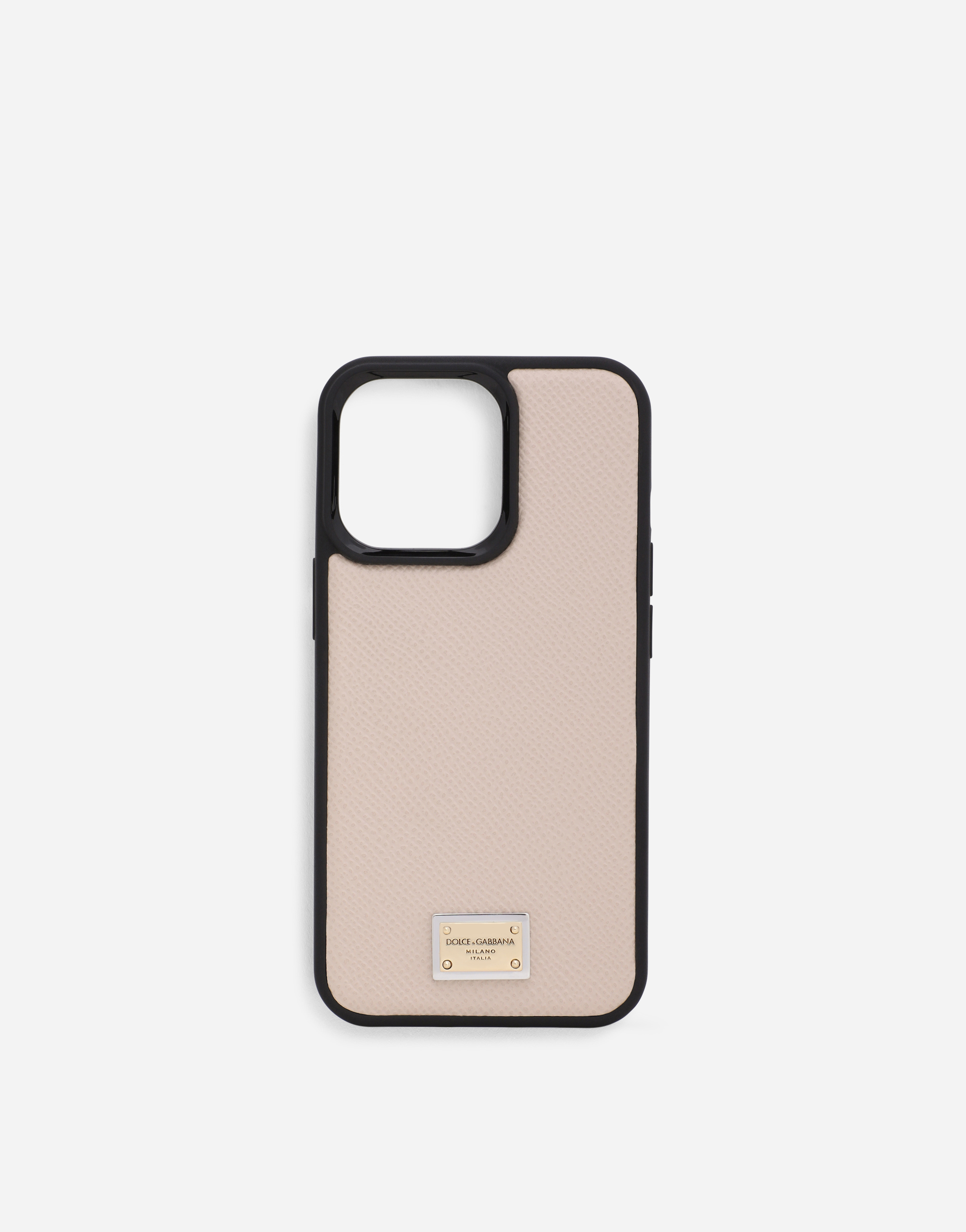 Calfskin iPhone 13 Pro cover in Pink